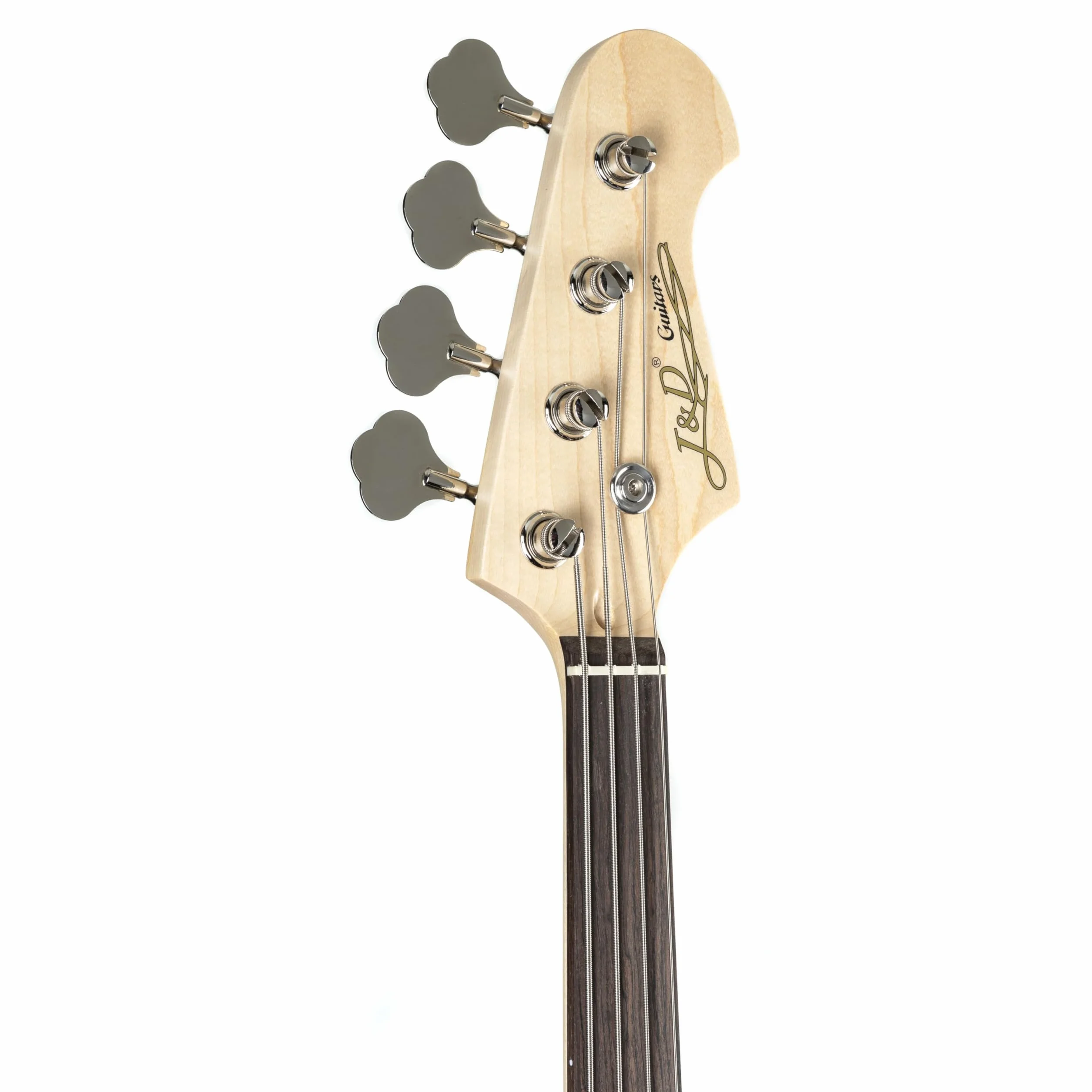 J & D JB Fretless Bass (3-Tone Sunburst) - Basso elettrico a 4 corde