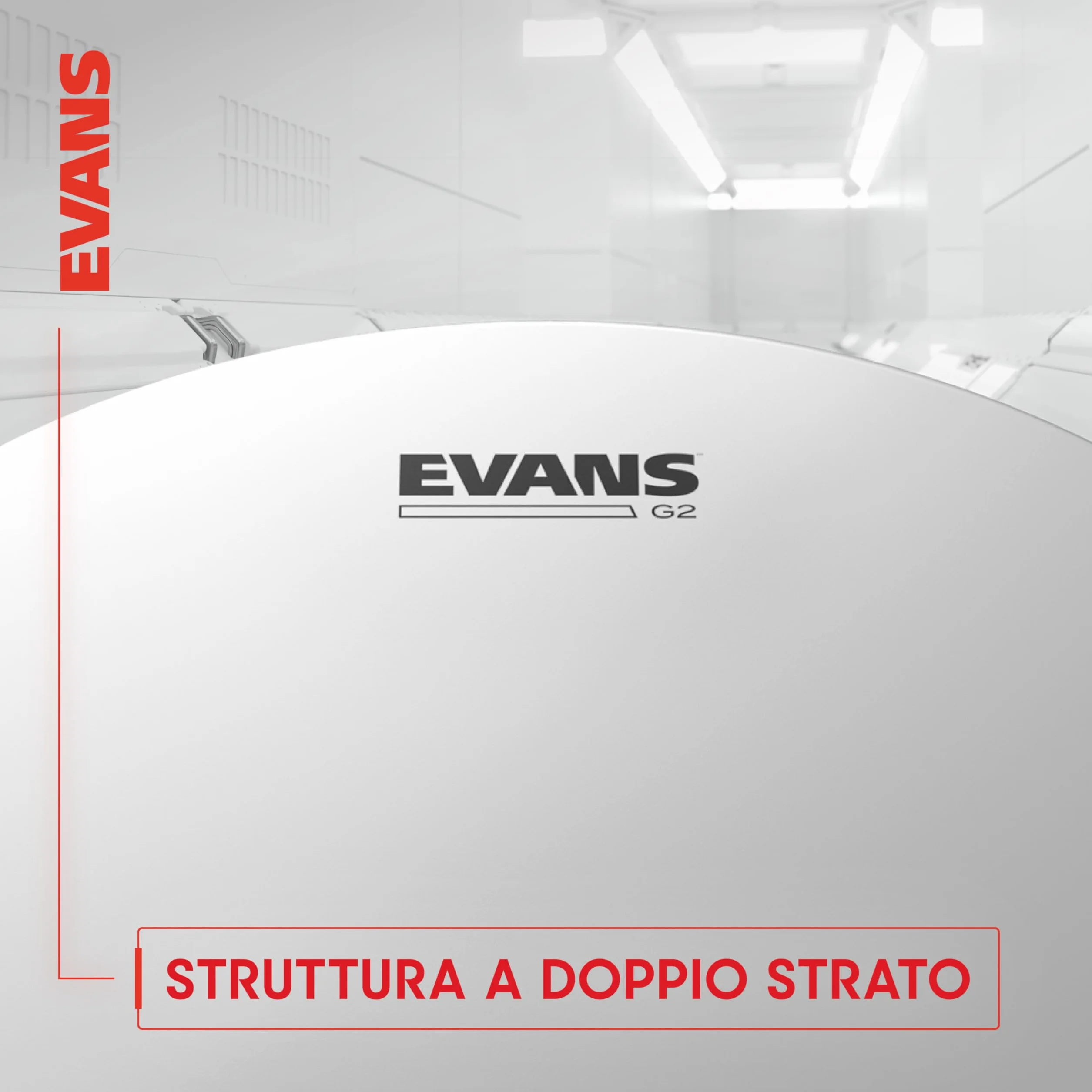 Evans ETP-G2CLR-F Confezione da 3 Pelli G2 per Tom Rispettivamente di 10", 12" e 14", Fusion, Trasparente