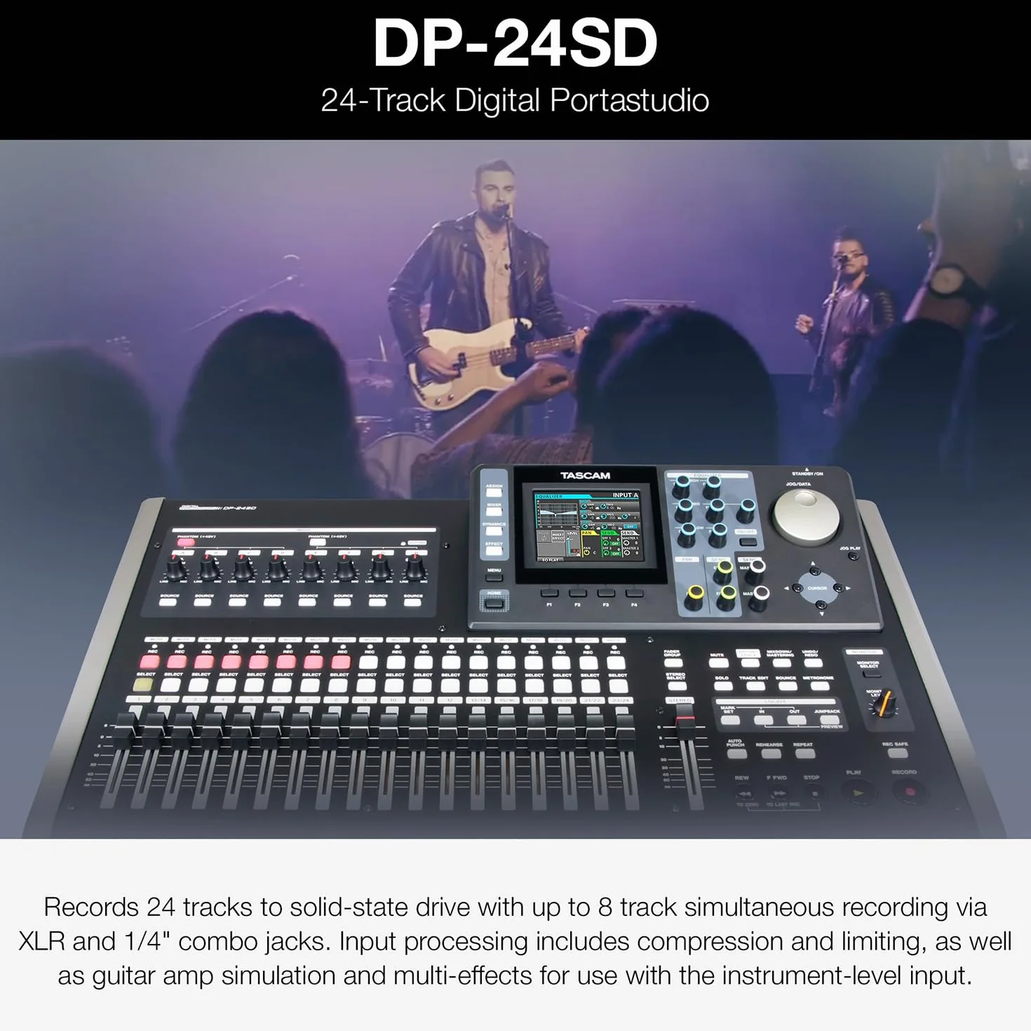 Tascam DP-24SD – 24-Track Digital Portastudio
