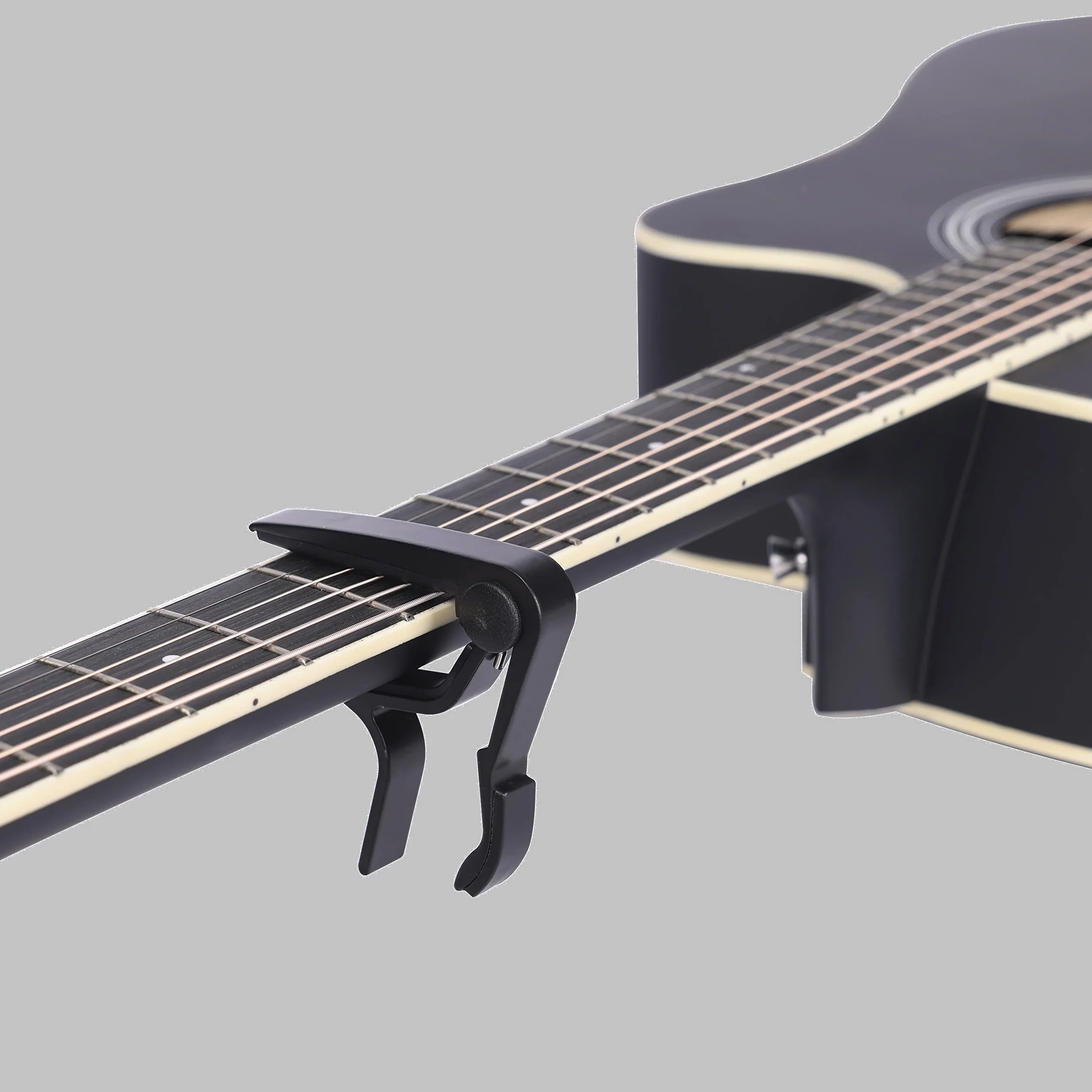 Winzz 41 Pollici Chitarra Acustica 4/4 Full Size per Adolescenti Adulti Principianti Set, Nero Cutaway