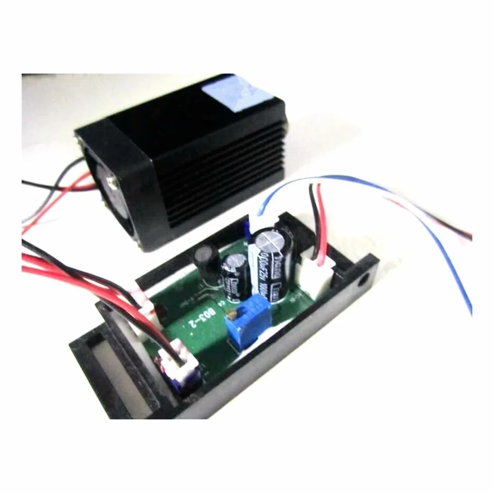 1000mW~1200mW 1W 450nm 445nm Blu Diodo Laser Dot Module w/Driver Out Incisione CNC/TTL