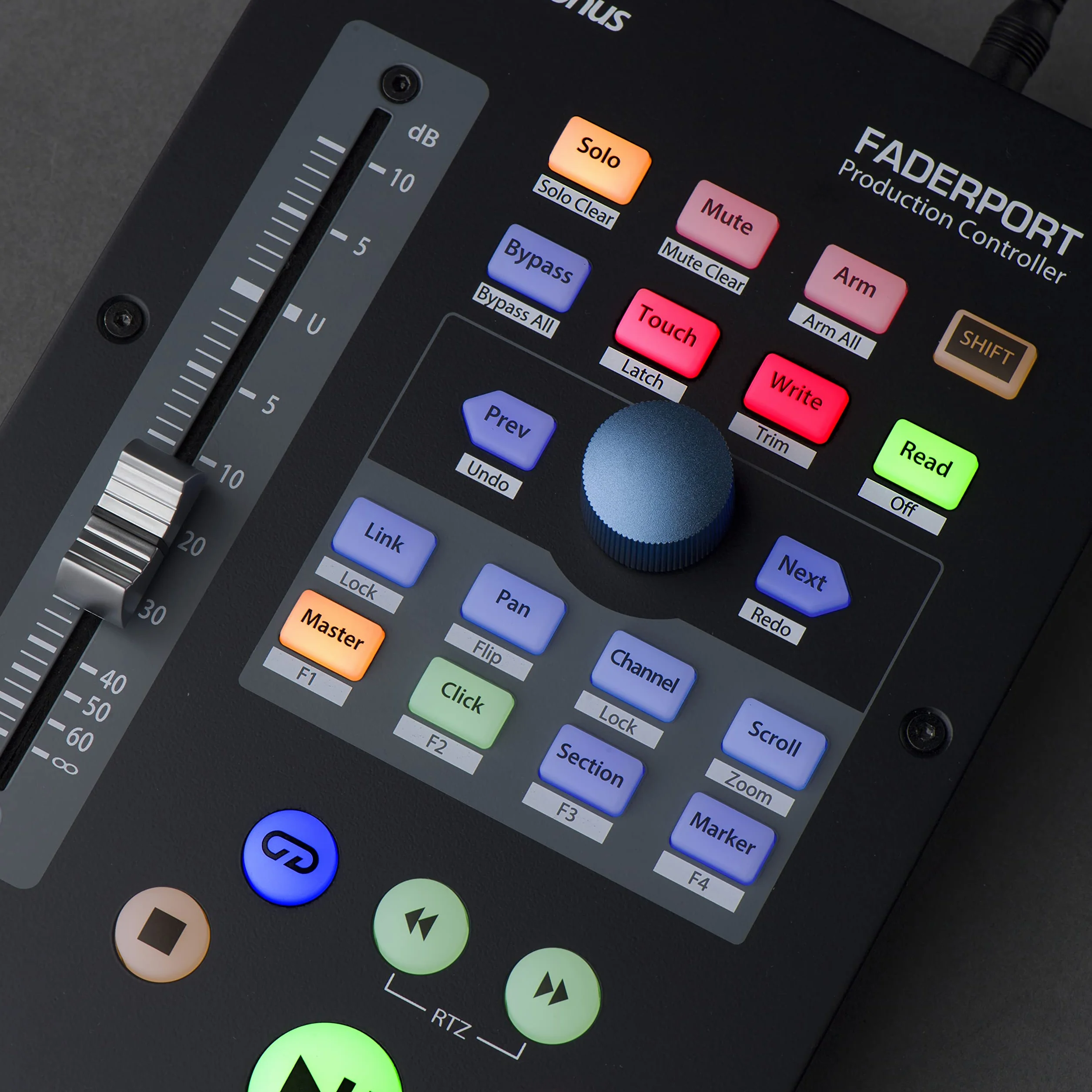PreSonus FaderPort V2 – Controller DAW USB con Fader Motorizzato da 100mm, Supporto per Studio One e Protocolli HUI,Mackie