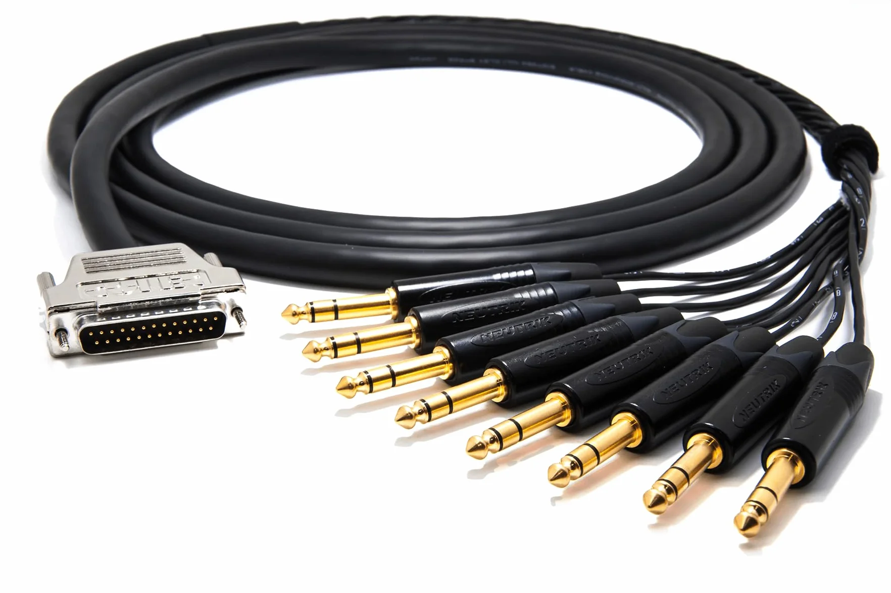 enoaudio Mogami 2932 8ch Multicore Cavo analogico studio Breakout | D-Sub 25 – Neutrik Gold 6,3mm TRS | HiFi - 2,0 m