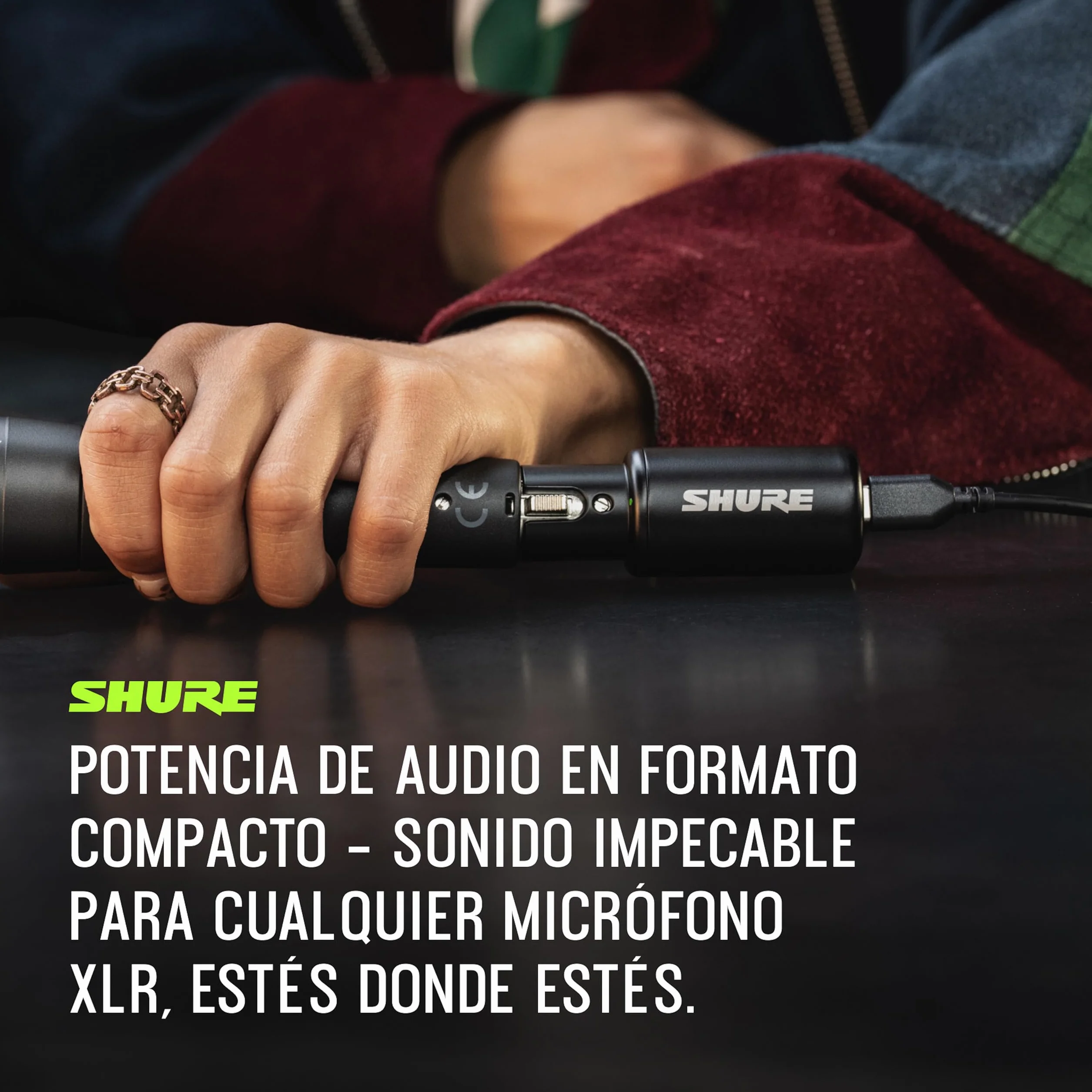 Interfaccia audio digitale Shure MVX2U Gen 2, adattatore da XLR a USB per microfoni, per la registrazione di contenuti, elaborazione digitale, compatibile con Mac e Windows, dispositivi iOS e Android