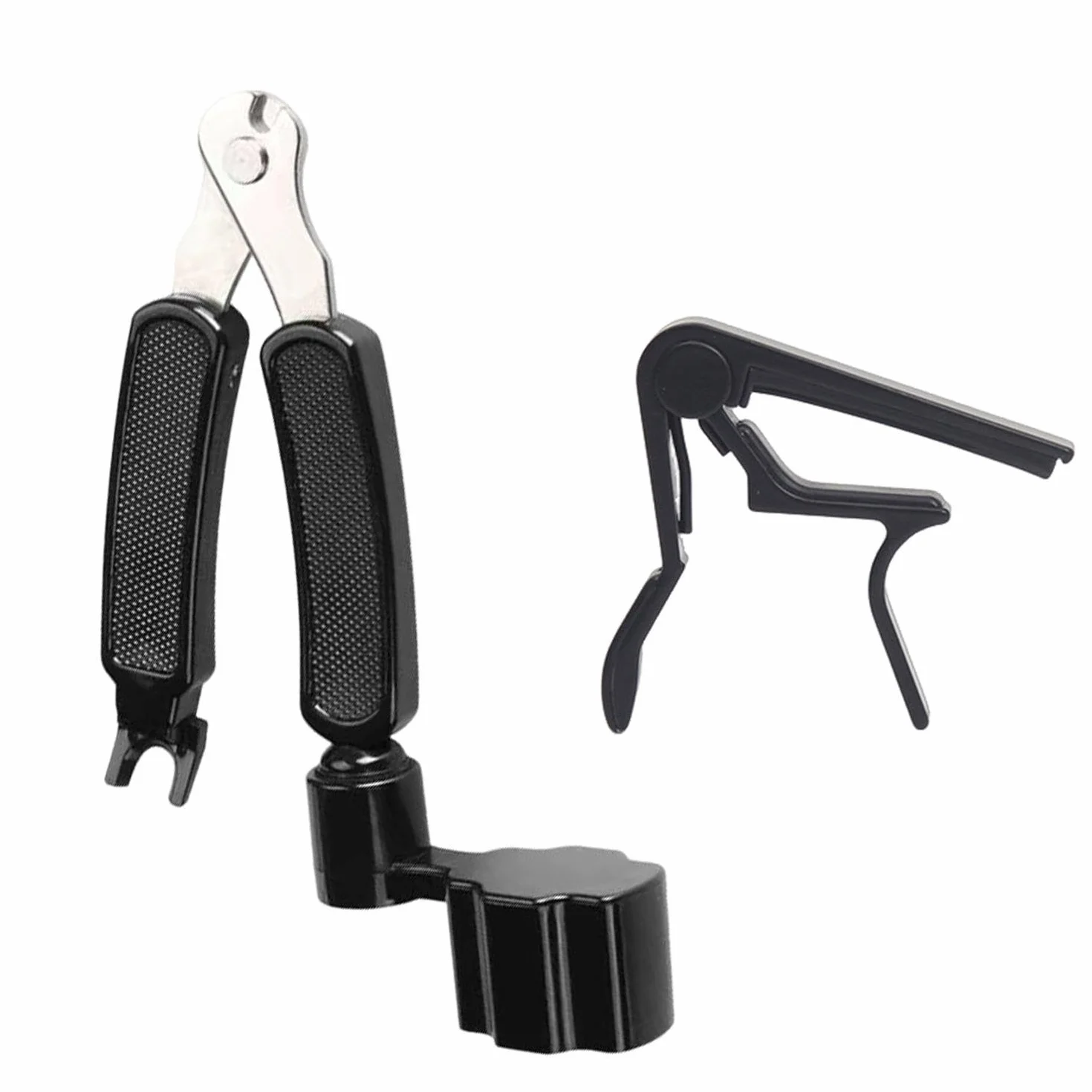 1 Tre-in-One String Changer E 1 Metallo QIN Clip, Chitarra Accessori di Riparazione, Ponte Pin Estrattore, Multi-Funzione String Changer.
