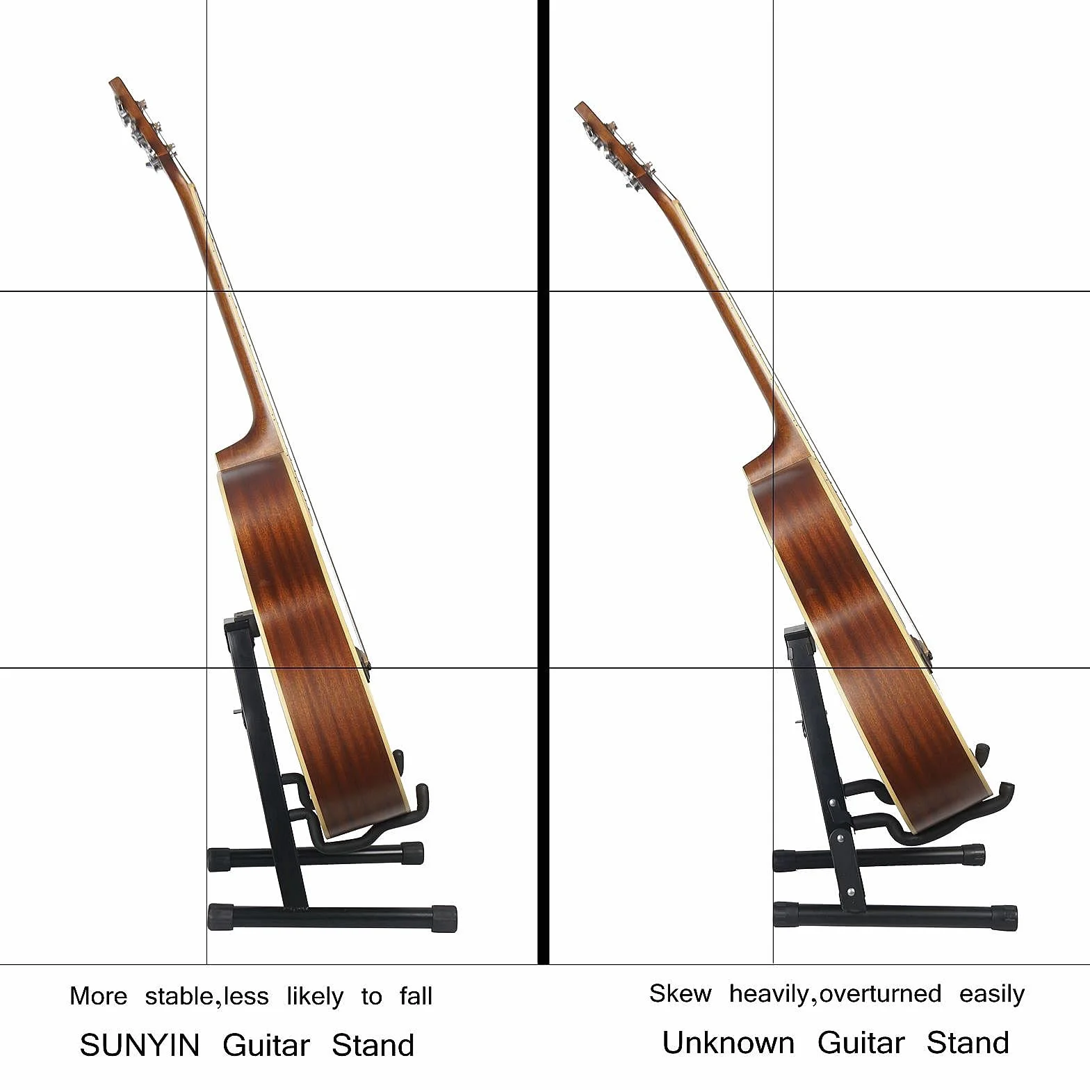 SUNYIN Kit accessori per supporto e cavo per chitarra, capo, starp, accordatore, 3 plettri per chitarra per regalo pratico per principianti