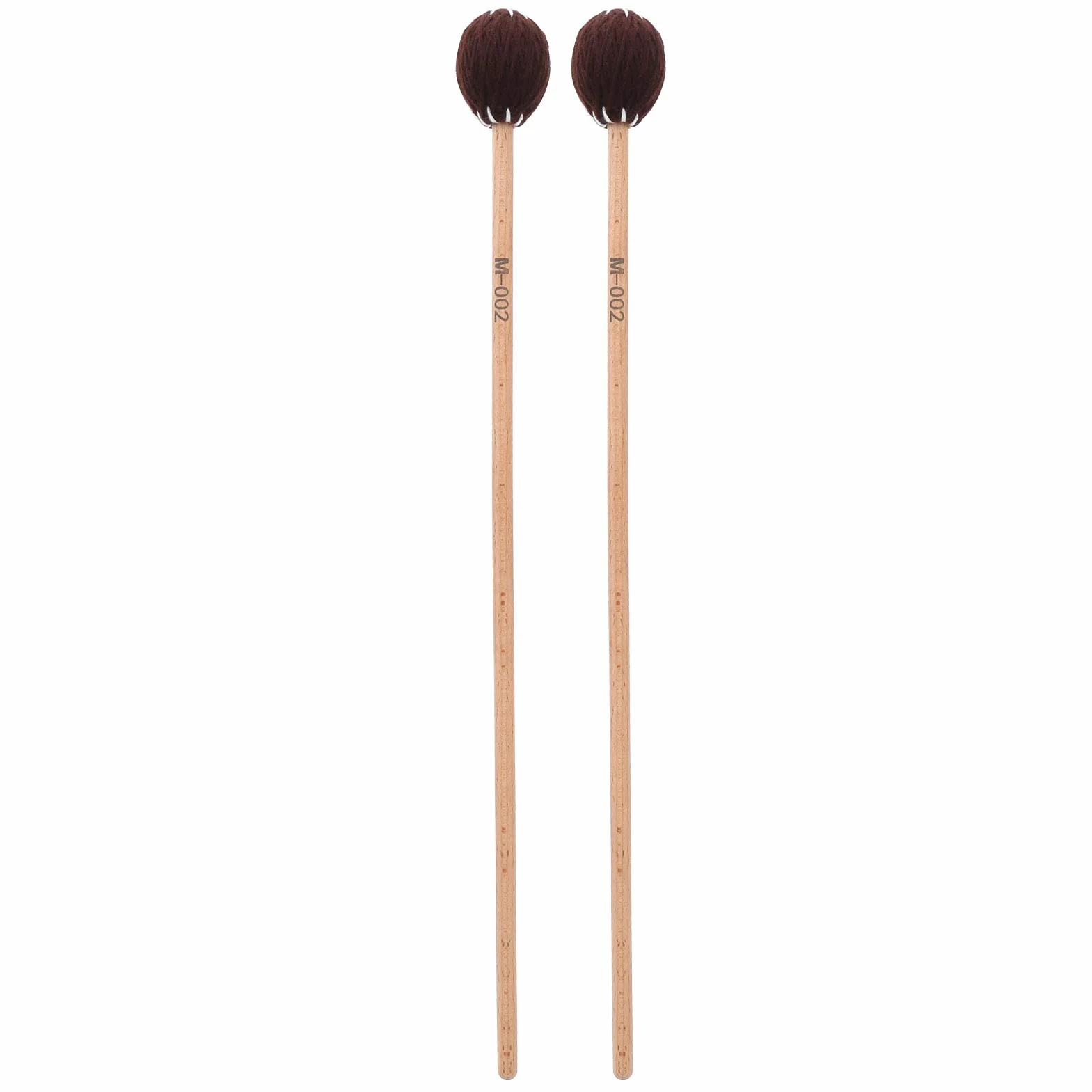 Bacchette per Marimba, Accessori per Strumenti a Percussione, in Faggio con Testa Tonda e Manico, for Percussionisti Professionisti e Dilettanti, During Esibizioni e Allenamenti