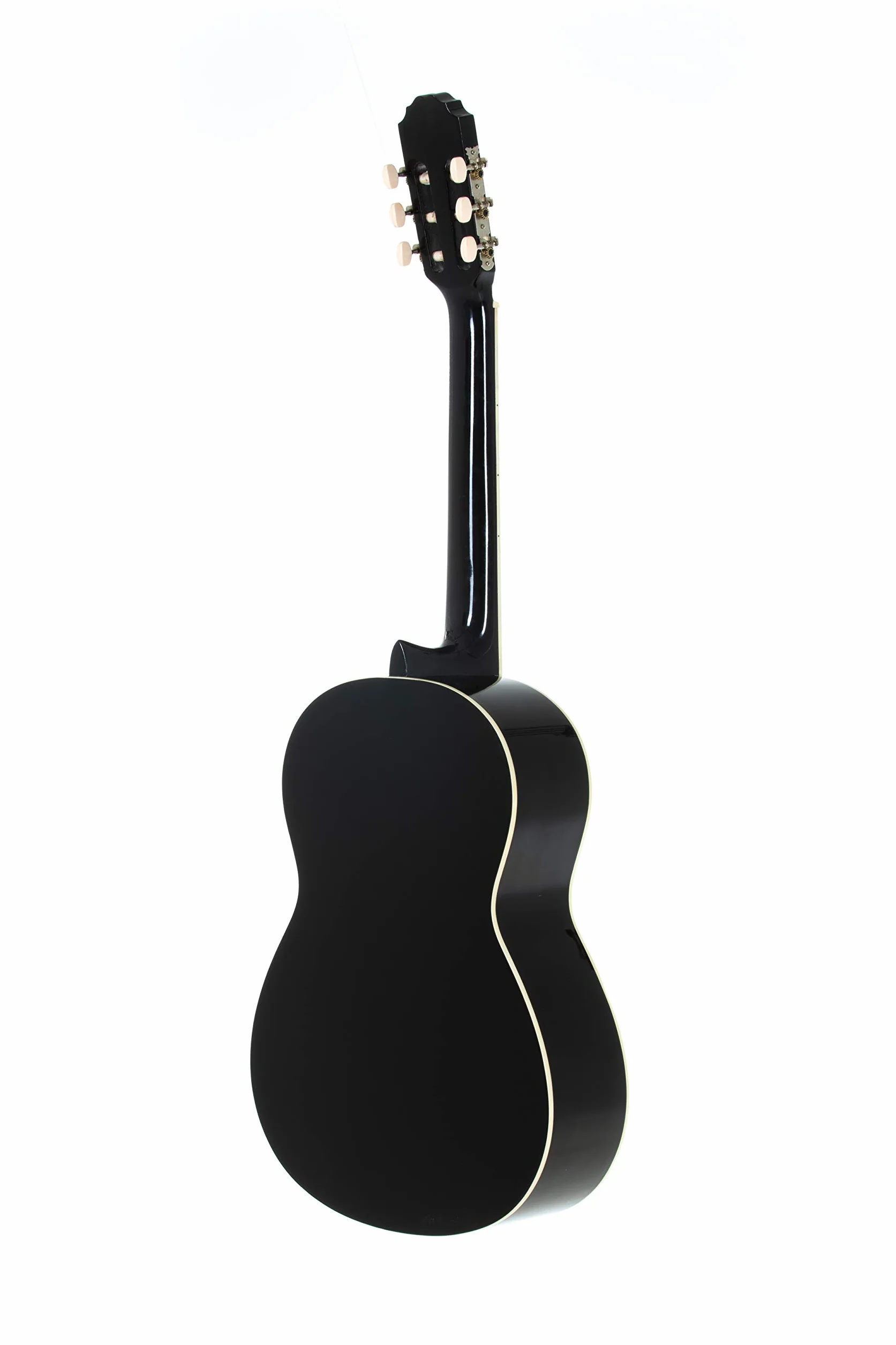 GEWA Chitarra classica, Chitarra Basic, corpo tiglio, tastiera in legno di pakka, meccaniche cromate, 4/4 nero
