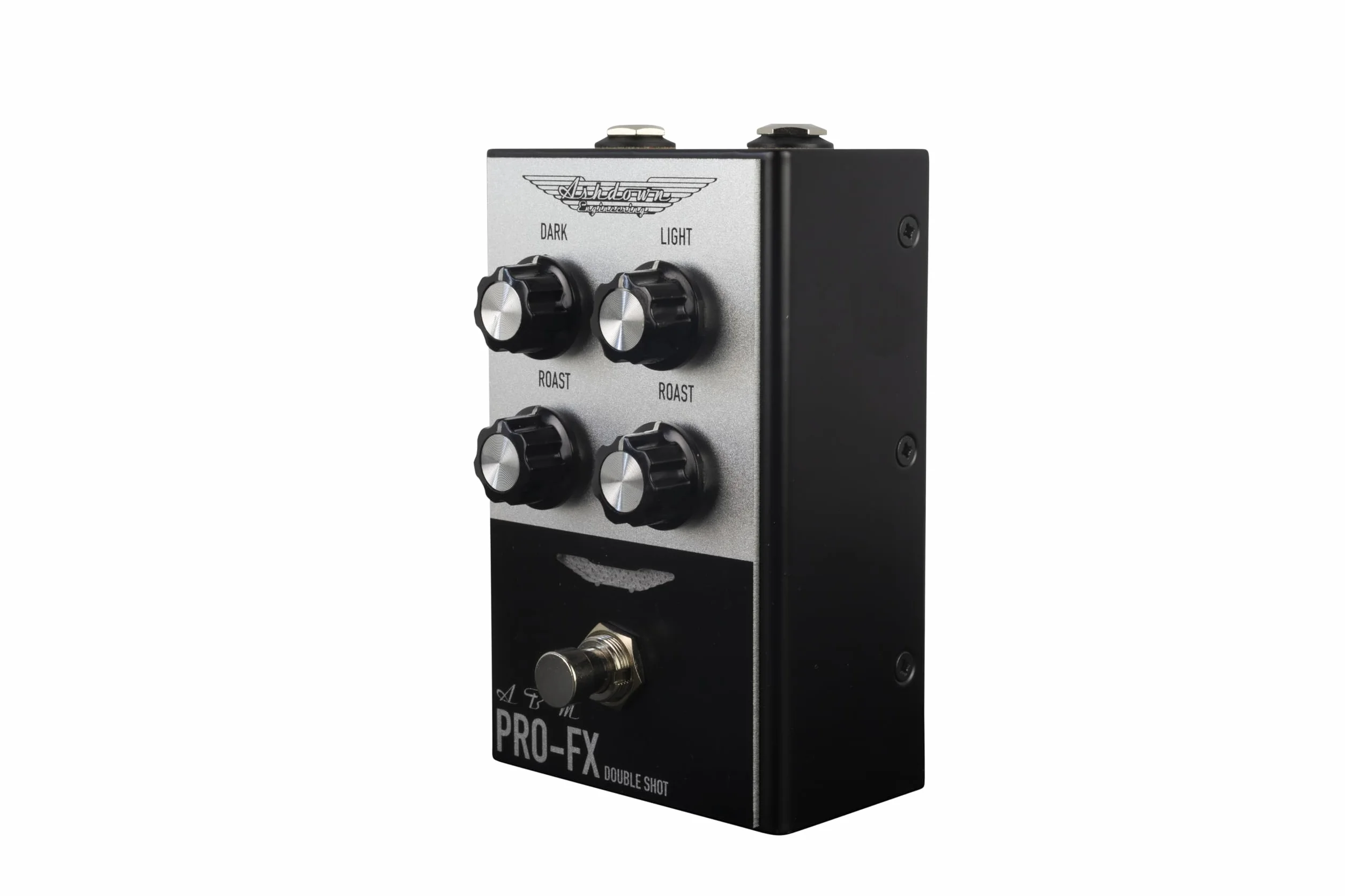 ASHDOWN - ABM PRO-FX DOUBLE SHOT, Pedale Overdrive per Basso Elettrico, Controlli "Dark" E "Roast"