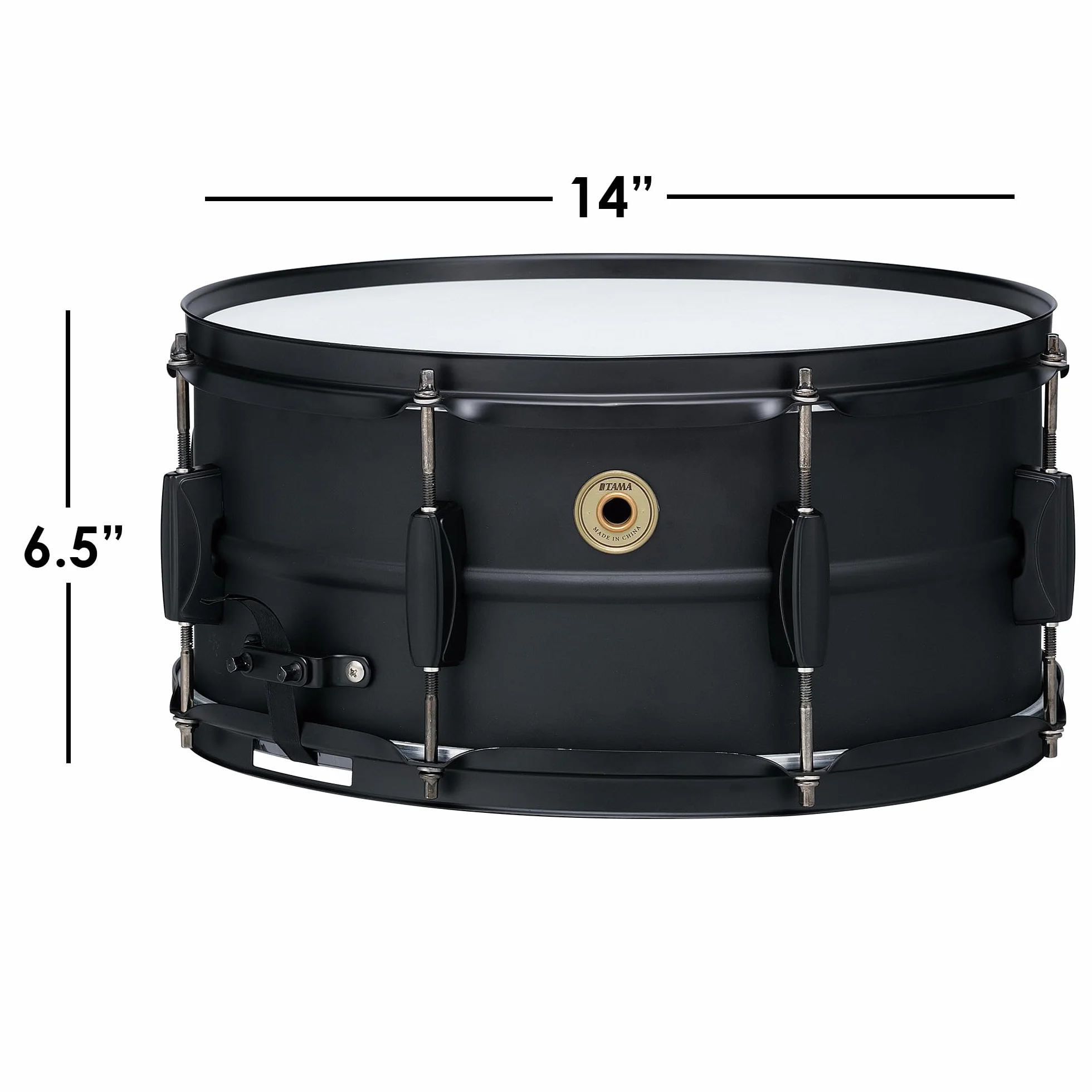 Tama BST1465BK Metalworks Black Steel Snare 14"x6,5" - Rullante