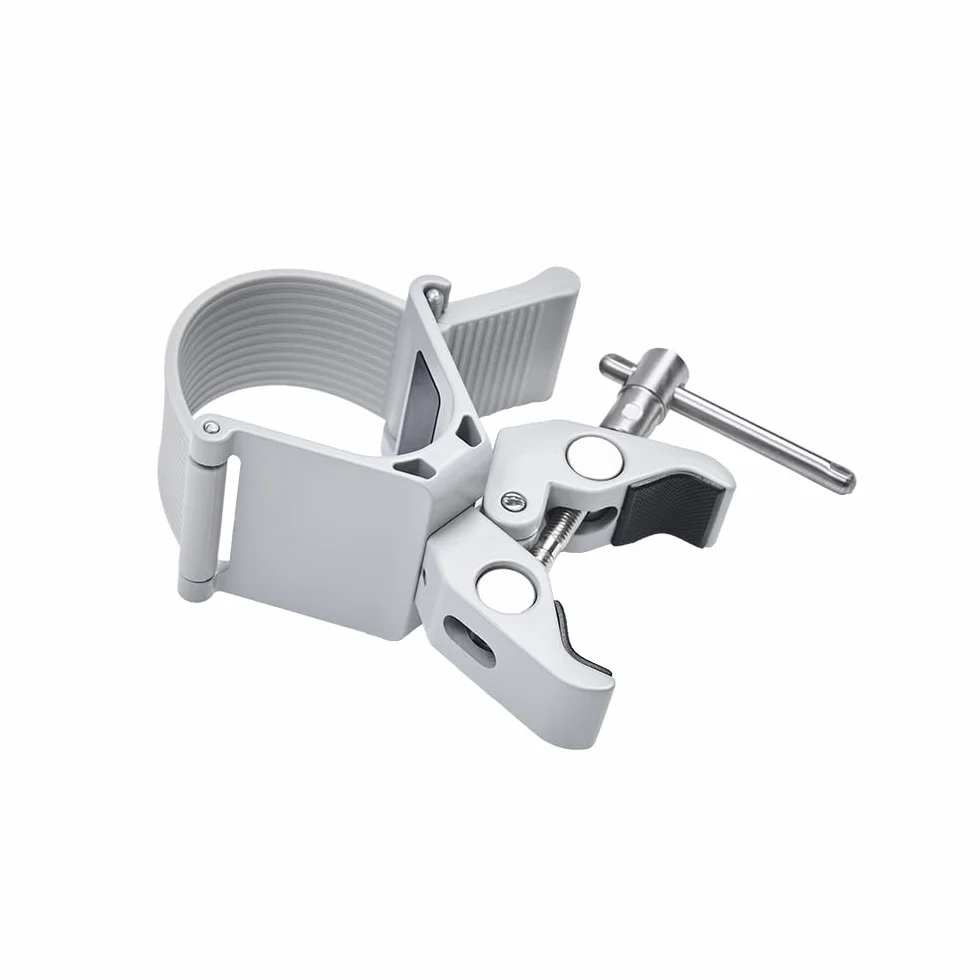 amaran Peak Light Stand Clamp – Morsetto per Batteria Peak con Cinghia in Silicone, Blocco a Rotazione, Filettatura 3/8"-16 – Per Treppiedi, Supporti, Tavoli