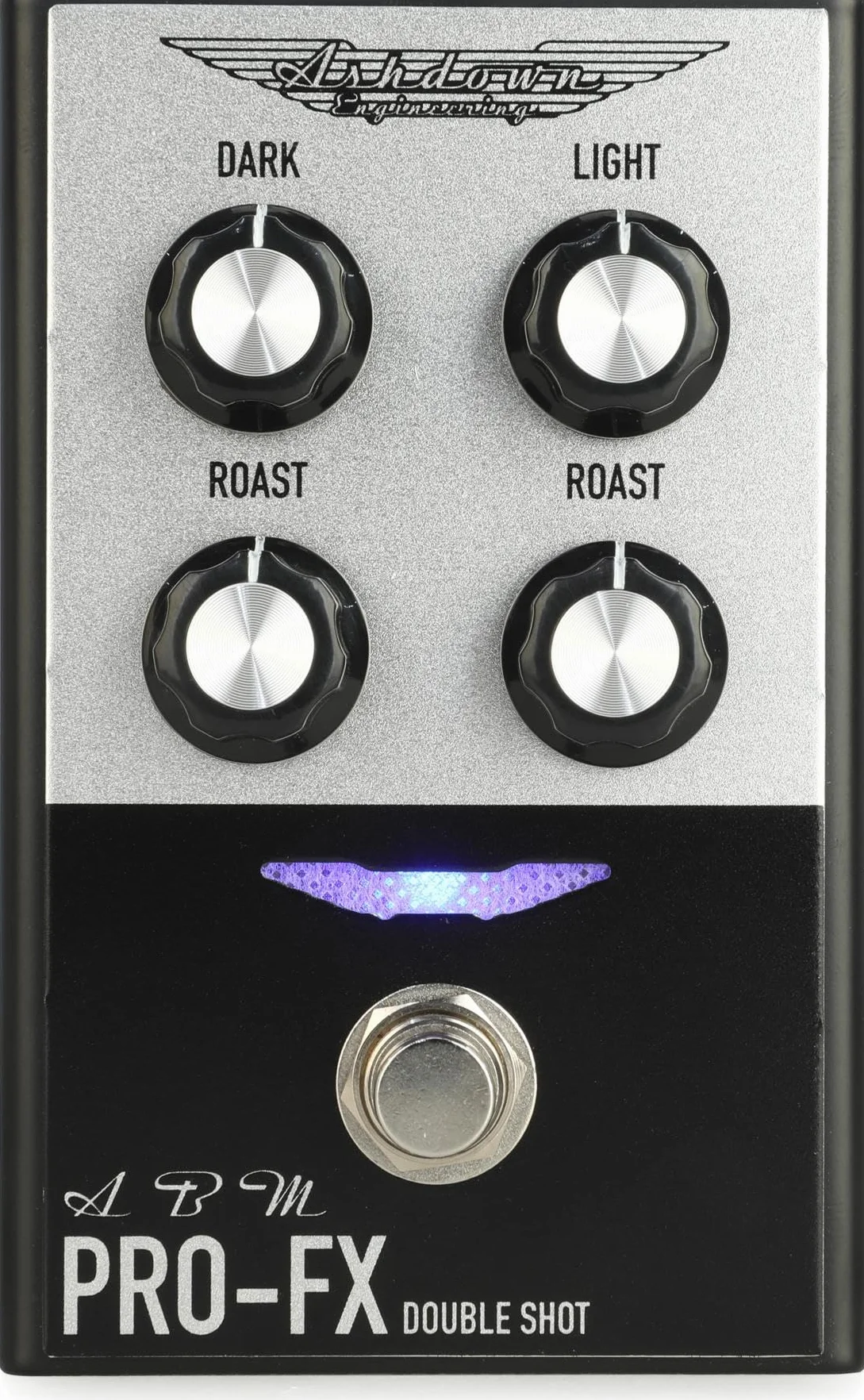 ASHDOWN - ABM PRO-FX DOUBLE SHOT, Pedale Overdrive per Basso Elettrico, Controlli "Dark" E "Roast"