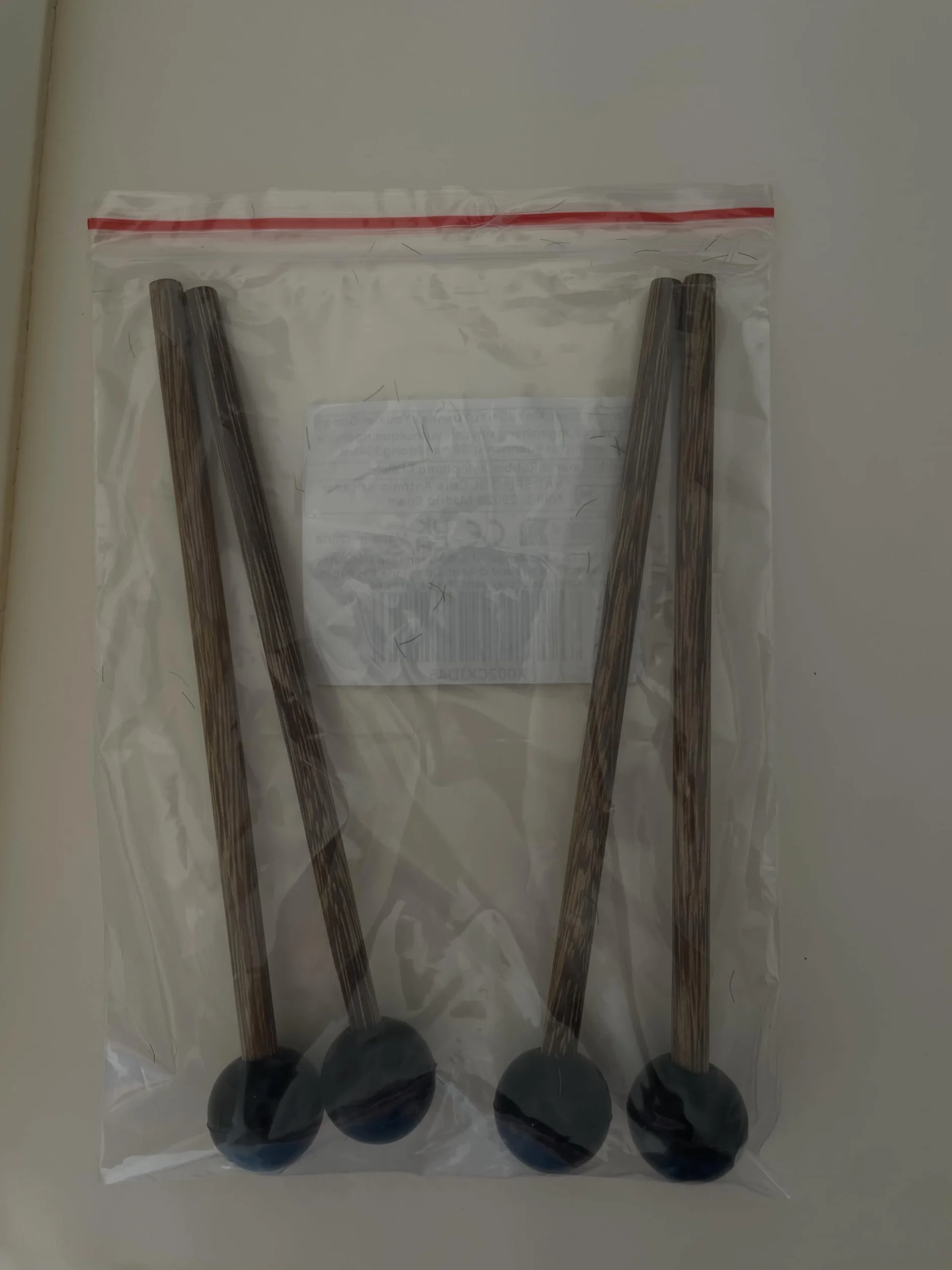 Bacchette in Legno per Xilofono,4 Pezzi Gomma Mazze a Percussione Bastoni Bacchette,Bacchette per Marimba,Bacchetta con Manico in Legno per Percussioni,Glockenspiel,Marimba,Timpani,Tamburo