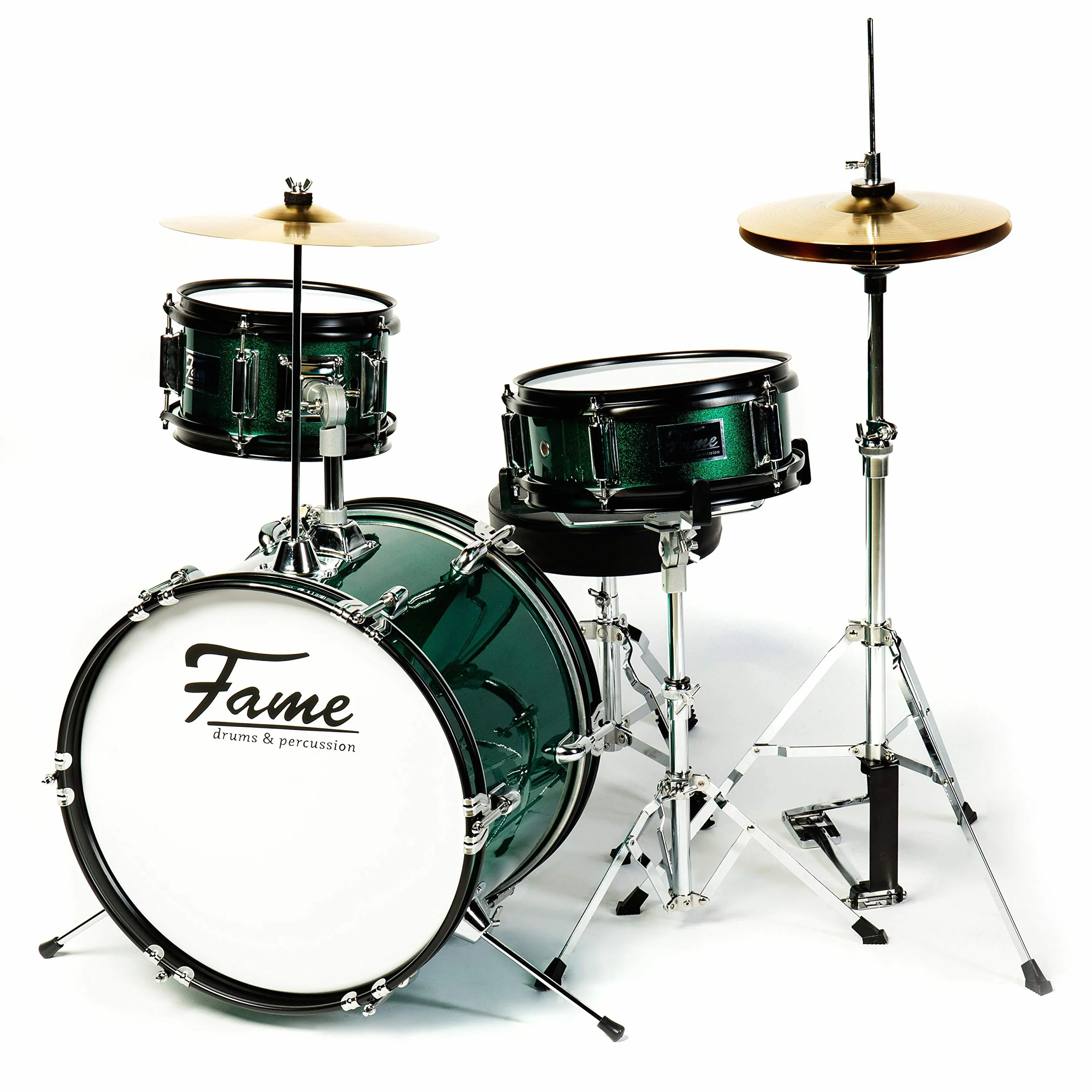 Fame JBJ1042H "Luis" 3-Piece Drum-Kit (Green) - Batteria set