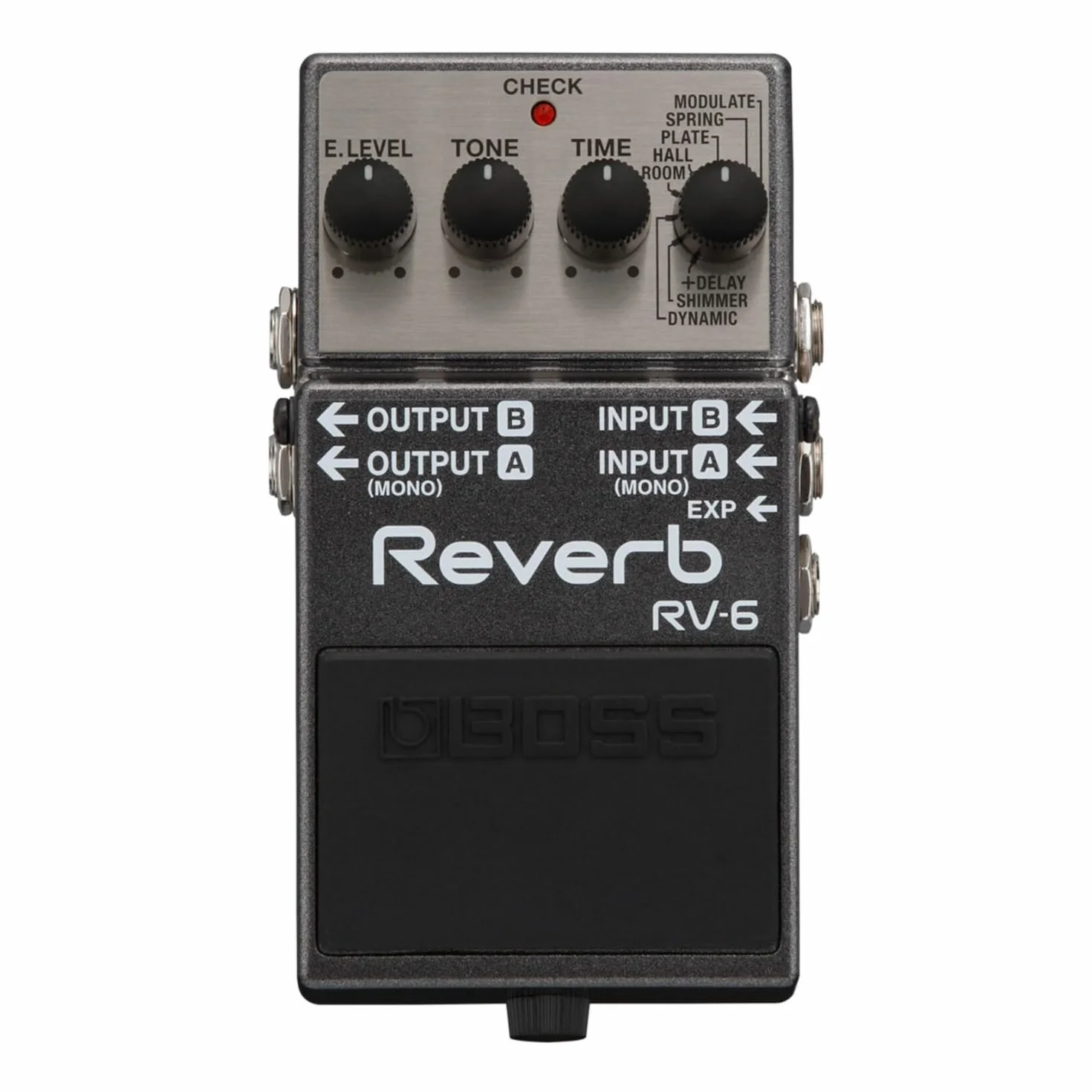 BOSS RV-6 Pedale di Riverbero per Chitarra, otto modi sonori, suoni di riverbero di livello superiore con semplici controlli