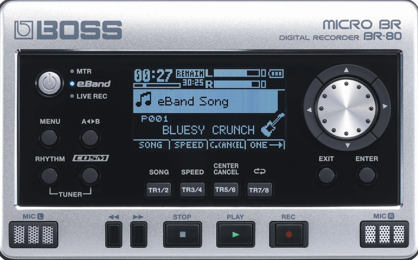 Boss Br-80 Portable Digital Recorder, Argento