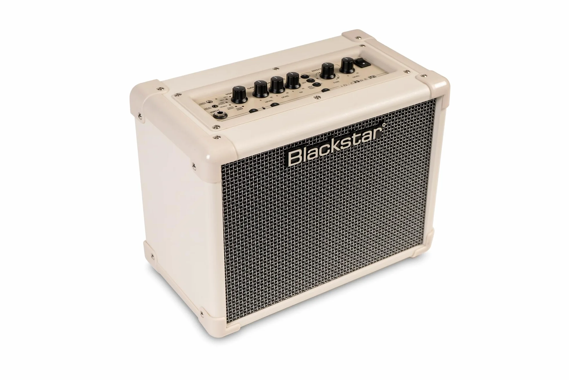 Blackstar ID Core 10 v4 Amplificatore combo per chitarra elettrica con ingresso Line-In/Streaming e registrazione diretta USB-C e riduzione di potenza di 1 Watt. Doppia Crema