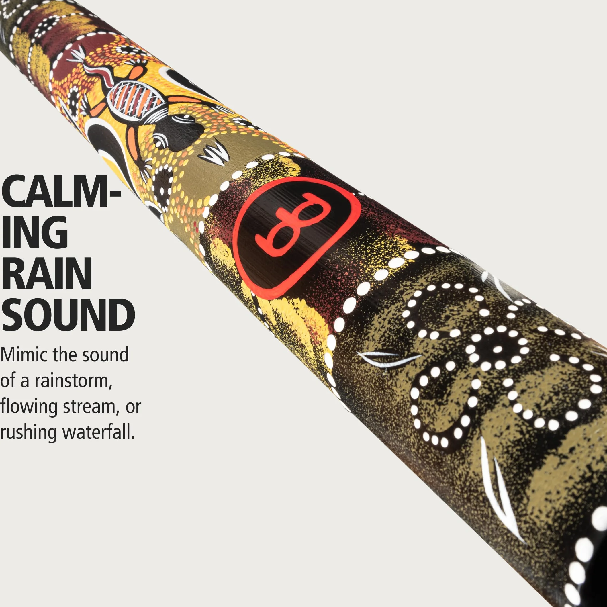 Meinl Percussion rs1bk di M/L 80 cm, 31.5 pollici, in bambù Rain Stick Nero
