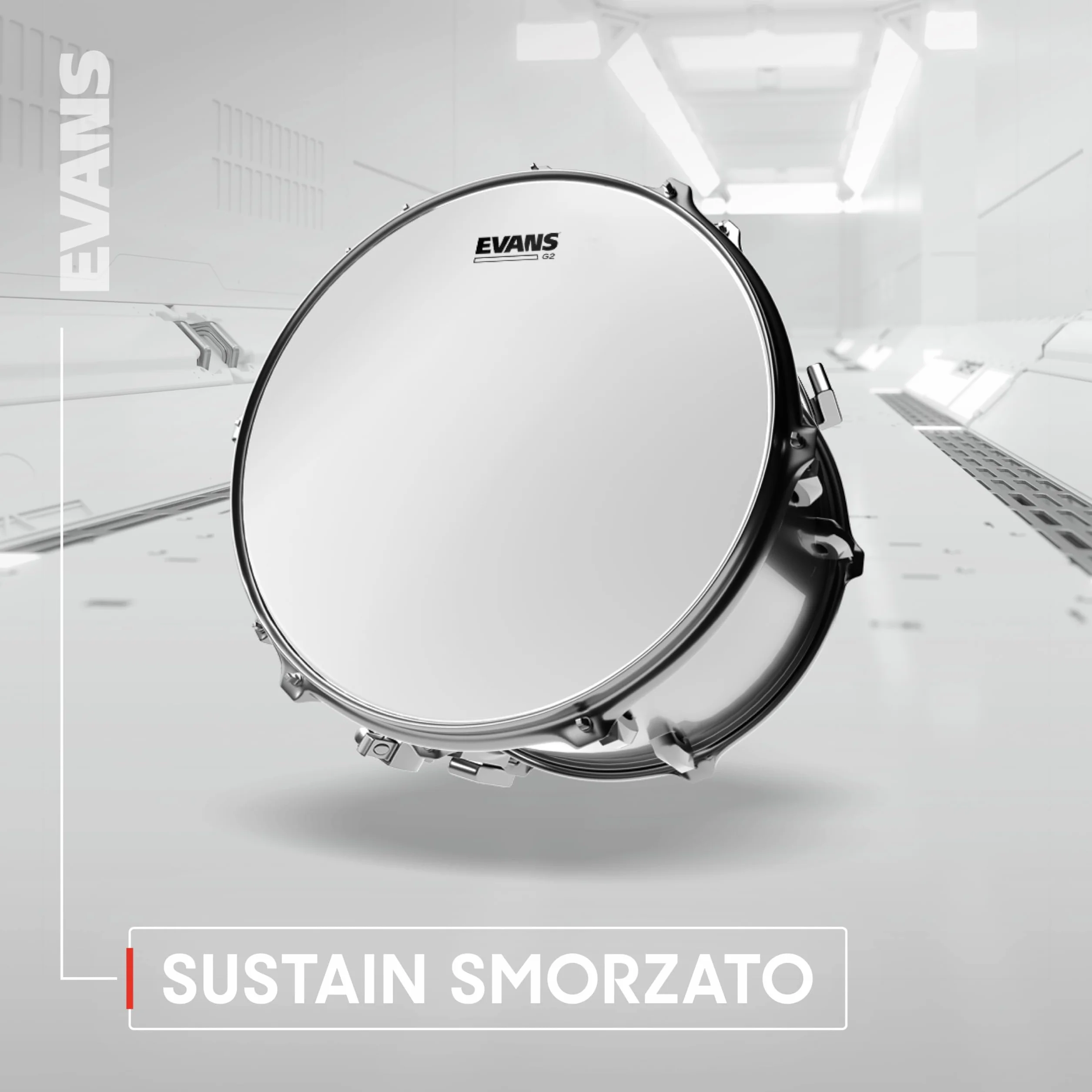 Evans ETP-G2CLR-F Confezione da 3 Pelli G2 per Tom Rispettivamente di 10", 12" e 14", Fusion, Trasparente