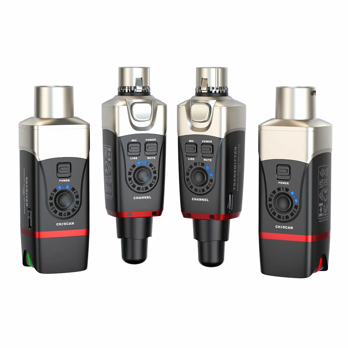 XVIVE U35D - SISTEMA WIRELESS DOPPIO MICROFONO 5,8 GHZ - SET DI 2