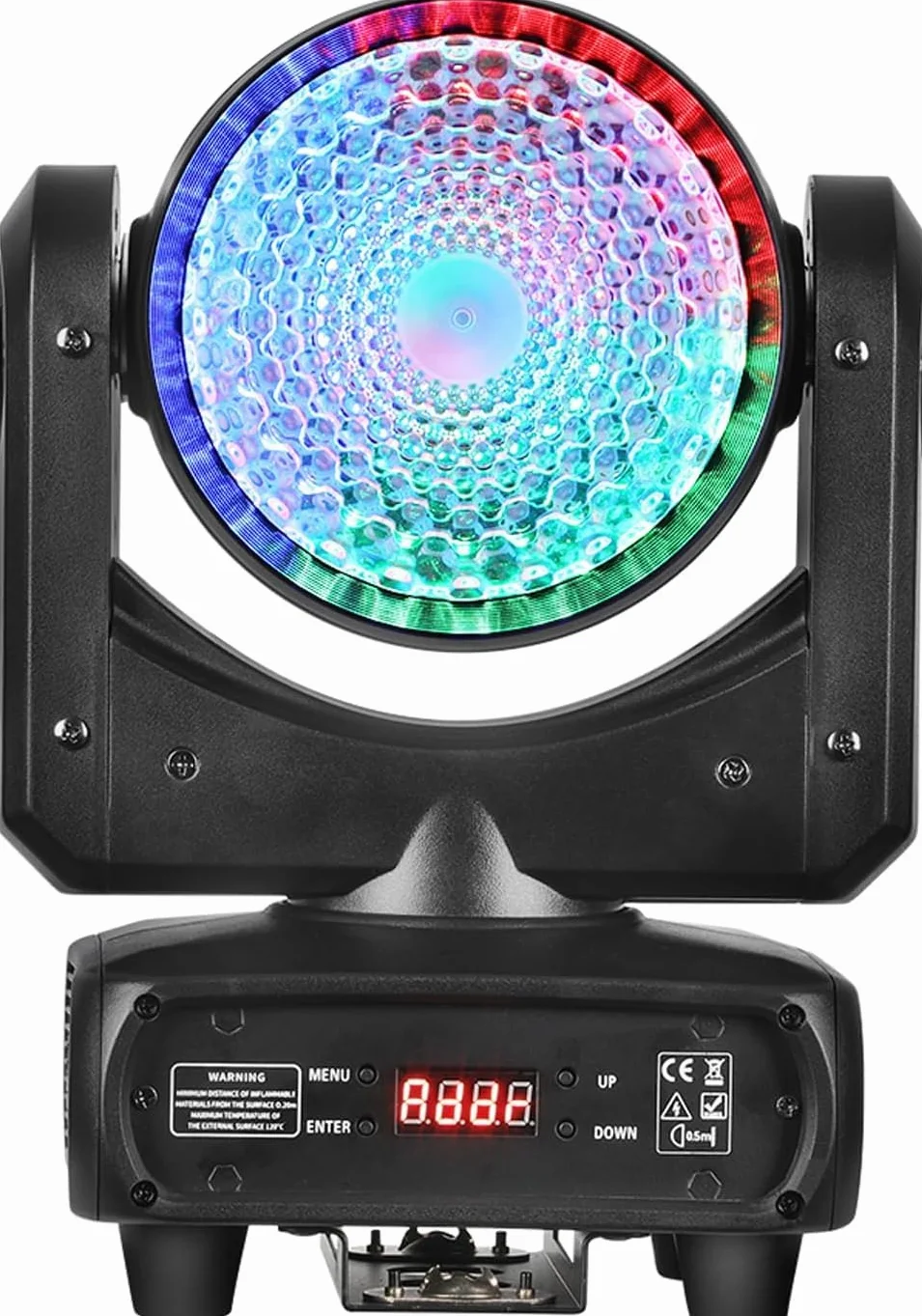 Betopper 120W Teste Mobili 4 in 1 Luci Discoteca Demon's Eye COB DMX512 Control Luci da palco Luce da palcoscenico per Matrimonio DJ Party Live Band Mostra