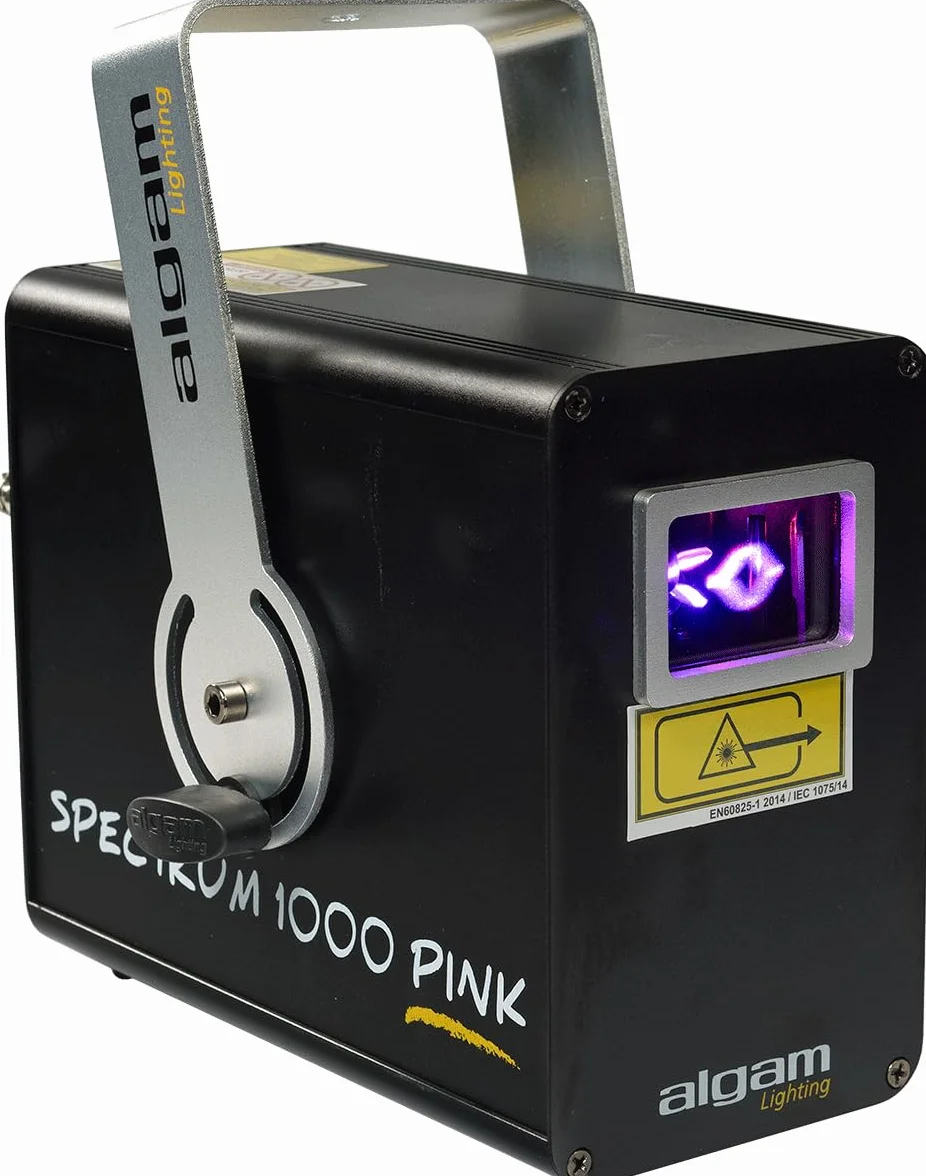 ALGAM LIGHTING - SPECTRUM 1000 PINK - Laser d'animazione rosa 1000 mW - Classe laser 4 - IP20-260 x 260 x 150 mm