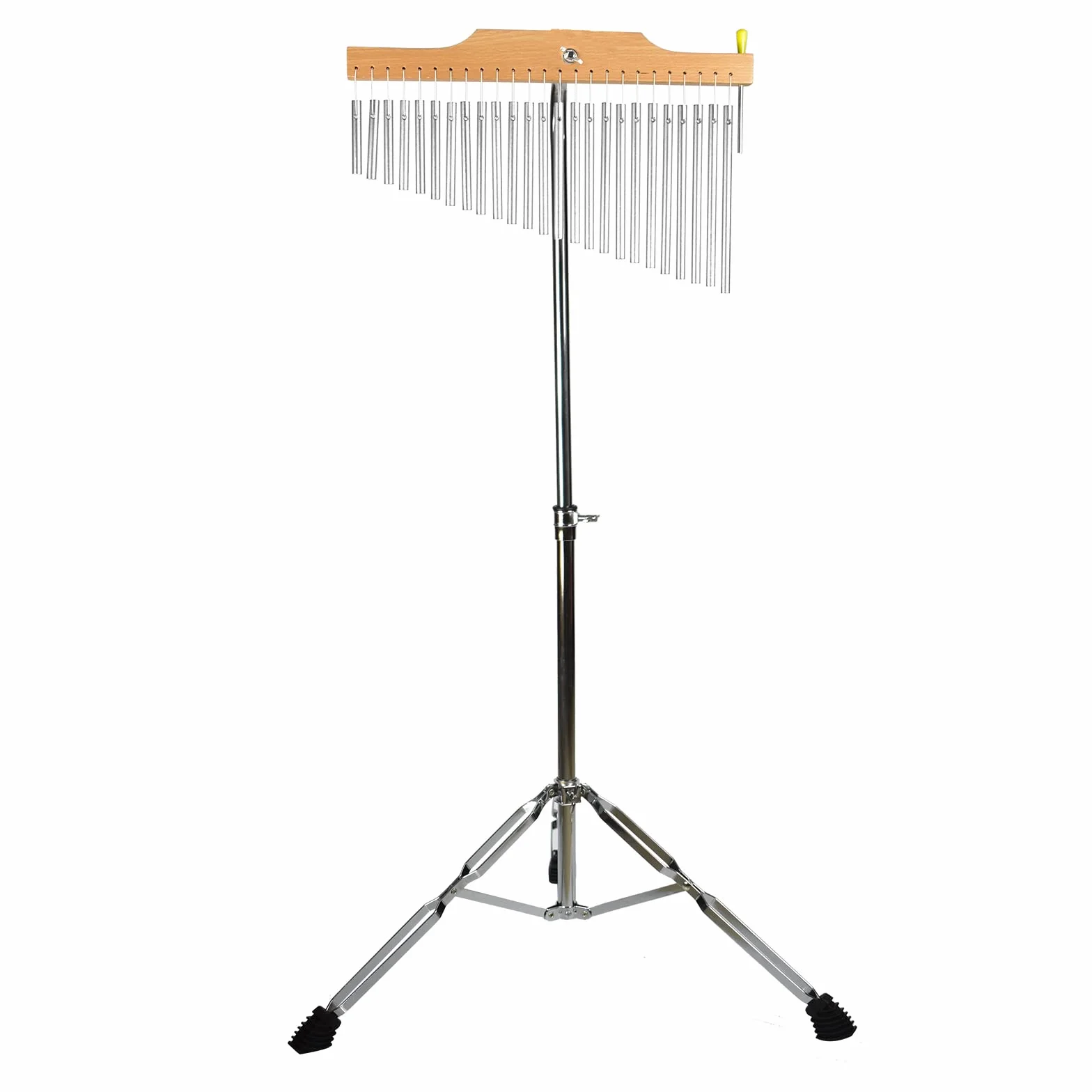 ENNBOM Carillon da bar con supporto regolabile 25 note 36 note a fila singola Wind Chime strumento a percussione musicale (25 note, argento satinato)