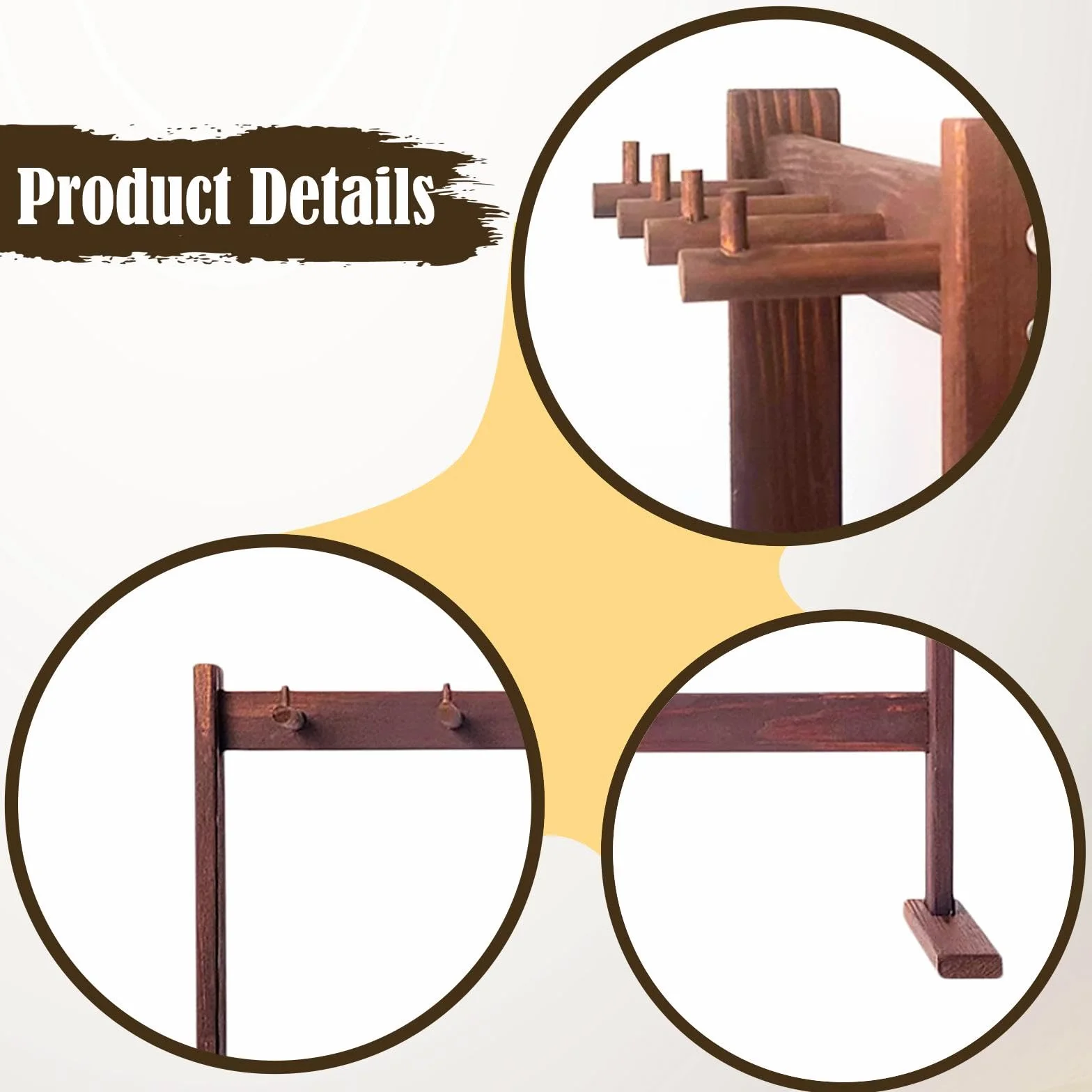 Amagogo Supporto per carillon a, supporto per gong, decorazione da tavolo, elegante espositore per porta carillon per studi, mostre, salotto, camera da, L