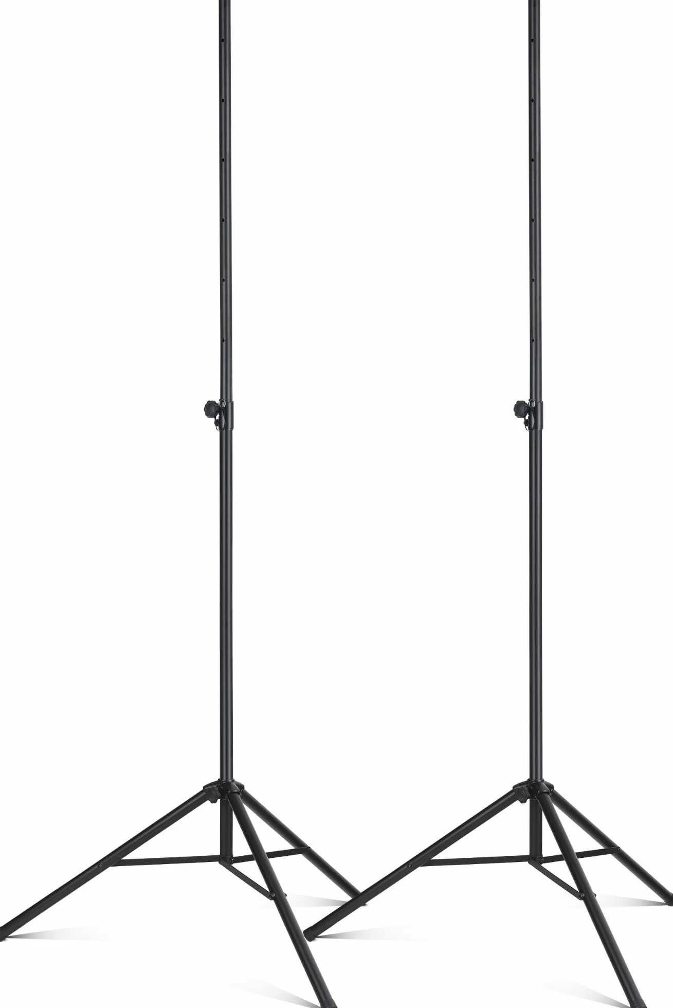 Showlite LS-270S Supporto Per Luci 2,7 m Set Da 2 - Estraibile Facilmente - Portata Massima: 50 kg - Estraibile Da 1,5 A 2,7 m - Diametro Tubo: 35 mm Ø - Materiale: Acciaio - Nero