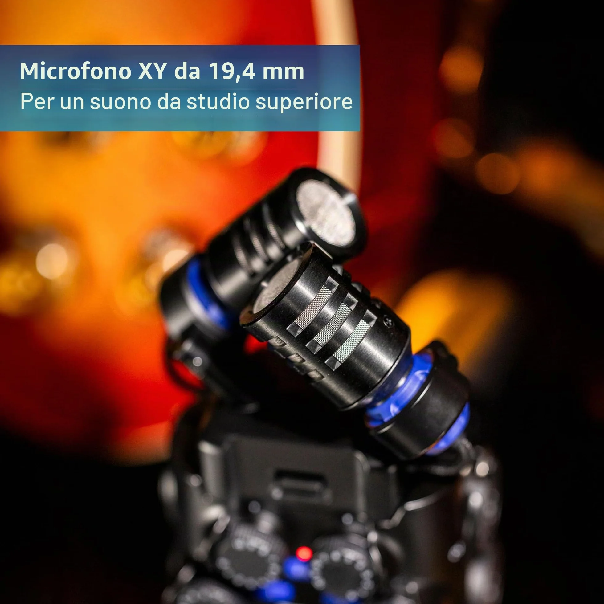 Zoom - H6Studio registratore 6 piste 32 bit 192 kHz modo 16/24 bit, gain, limitatore, capsula XYH-5e membrana larga, compatibile con SSH-6e e EXH-6e, interfaccia audio Mac, Pc, iOS, Android