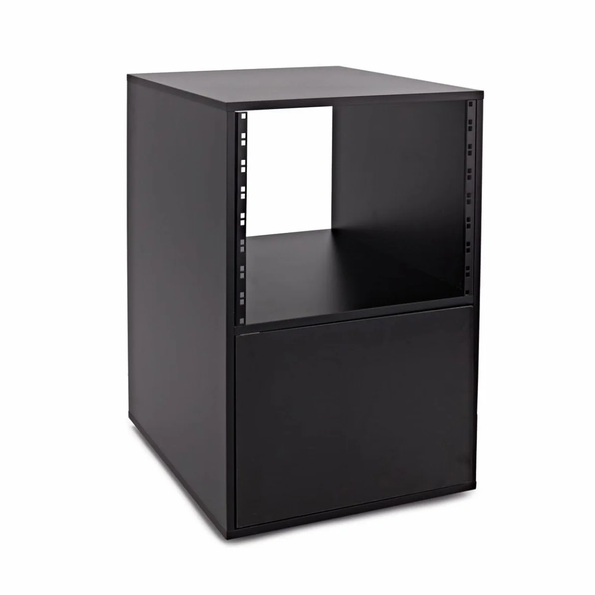 8U Studio Rack Cabinet di Gear4music Nero H-76cm L-52cm P-47cm