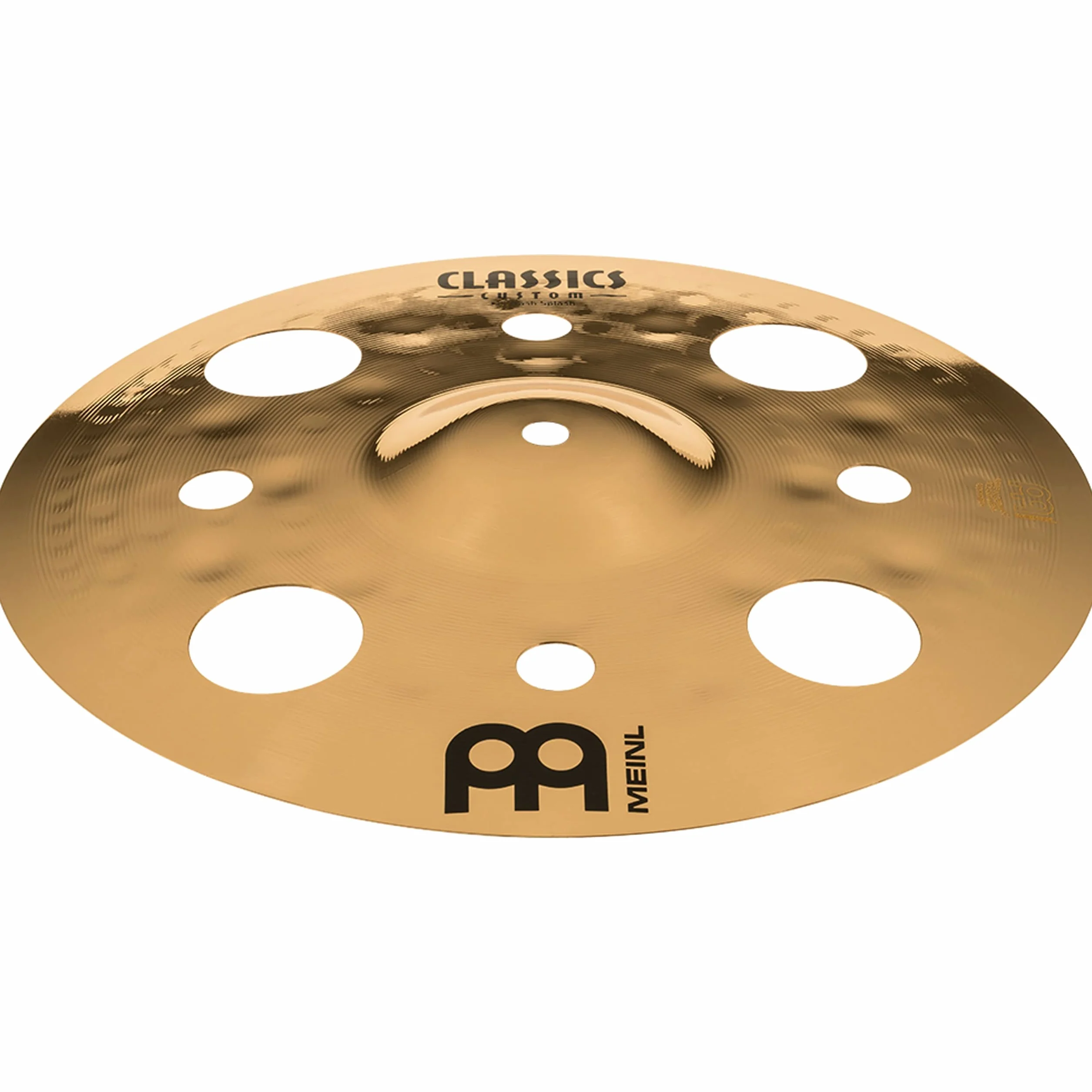 Meinl Cymbals Classics Custom Brilliant Piatto Trash Splash 12 pollici (30,48cm) per Batteria - Bronzo B12, Finitura Brillante, Prodotto in Germania (CC12TRS-B)