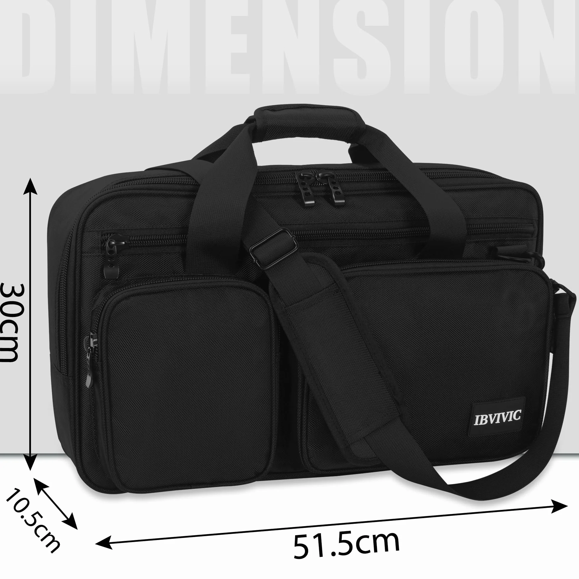 OUUTMEE Borsa da trasporto per controller DJ, custodia da trasporto per controller DJ, borsa protettiva DJ con cinghie per la spalla, adatta per Pioneer, Nero , S-52 x 30 x 10CM