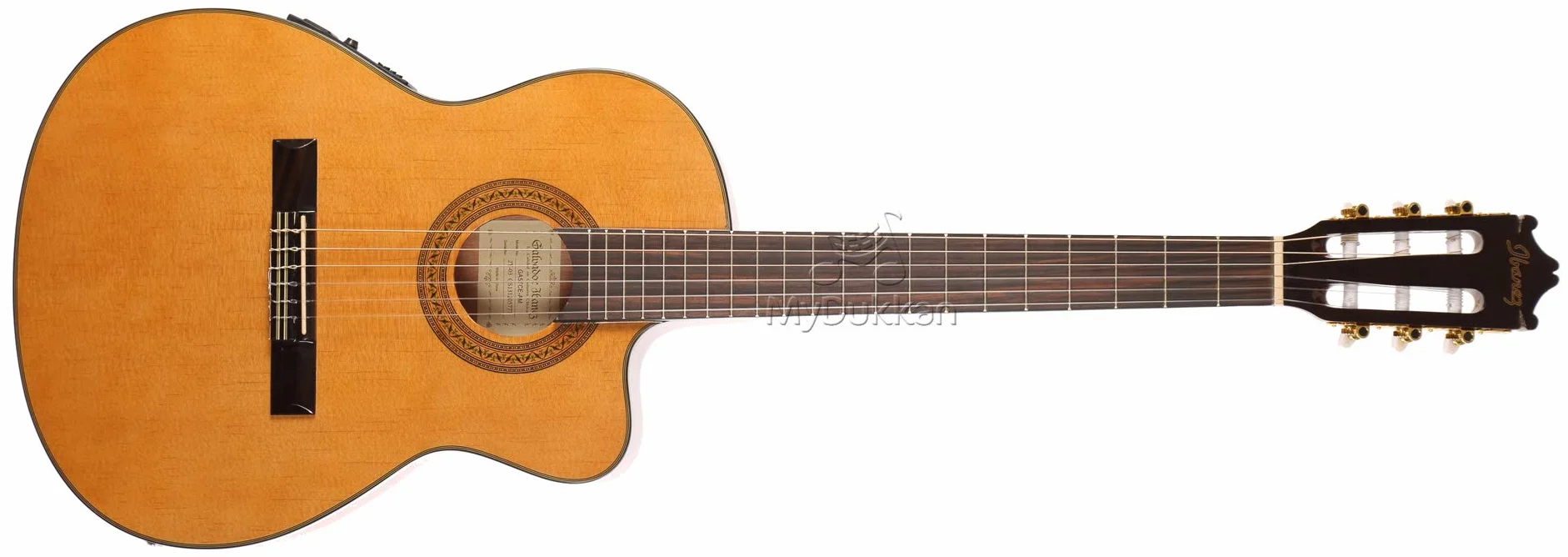 Ibanez GA5TCE-AM - Chitarra da concerto a spalla mancante e riproduttore di suoni, colore: Ambra con finitura lucida