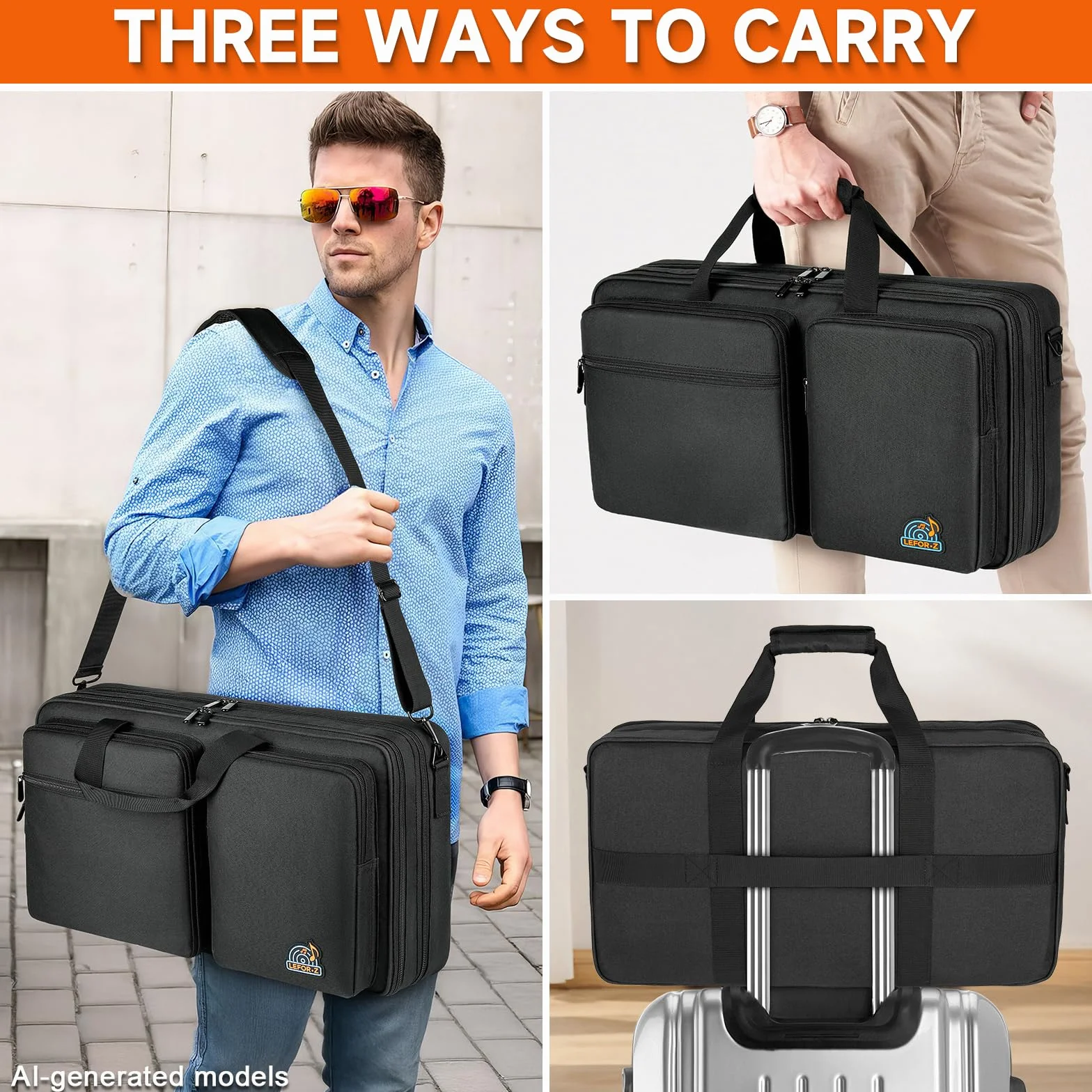Custodia Protettiva da Viaggio per Pioneer DJ DDJ-FLX4/DDJ-REV1/DDJ-400/DDJ-SB3/DDJ-RB,Borsa Imbottita con Tracolla Regolabile per DJ Controller Adatta Numark Mixtrack Pro FX/Platinum FX/Roland DJ-202