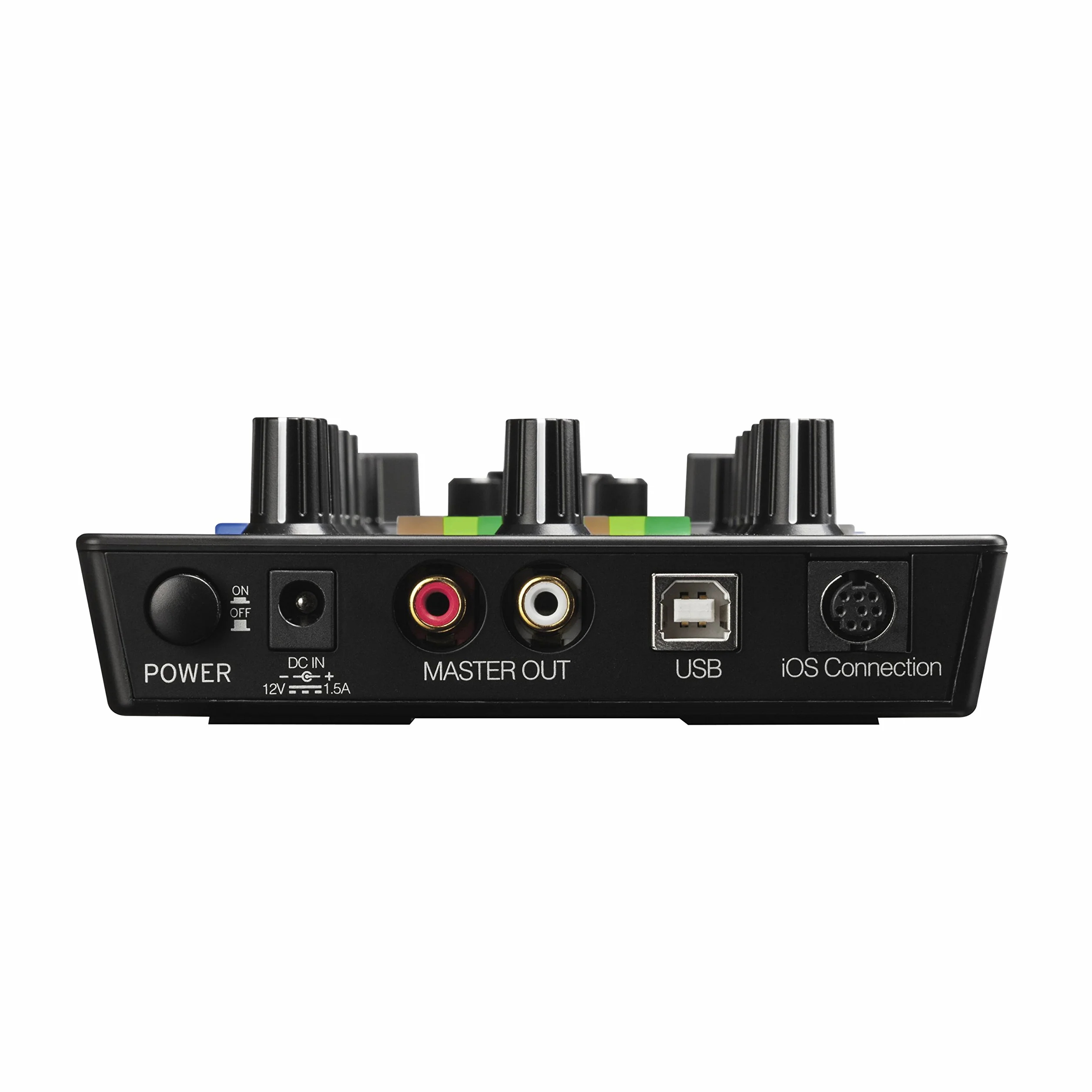 Reloop Mixtour - Controller DJ USB portatile all-in-one con interfaccia audio integrata e EQ a 3 bande, compatibilità MIDI e integrazione di servizi di streaming (per Algoriddim djay, (nero)