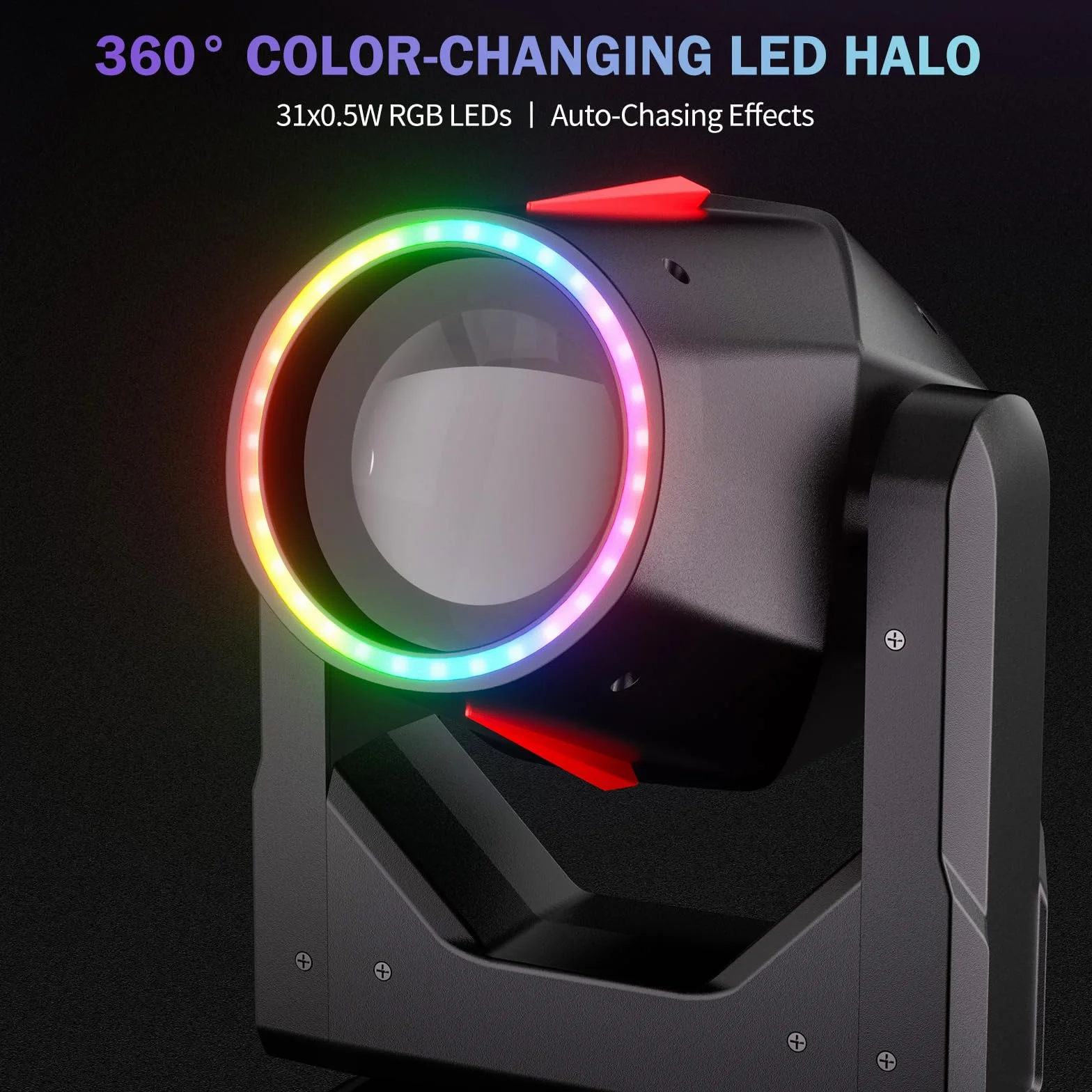 2PCS LED 380W con flight case Testa Mobile Luce di Festa RGBW 14 motivi 15 colori DMX512 Prisma Rotazione a 360° per matrimoni discoteca teatri giochi di luci