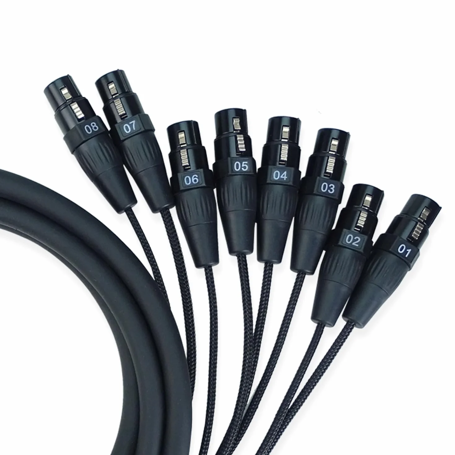 keepdrum sna55-8 - Cavo multicore Snake Sub-D DB-25 a 8x XLR femmina, 3 m