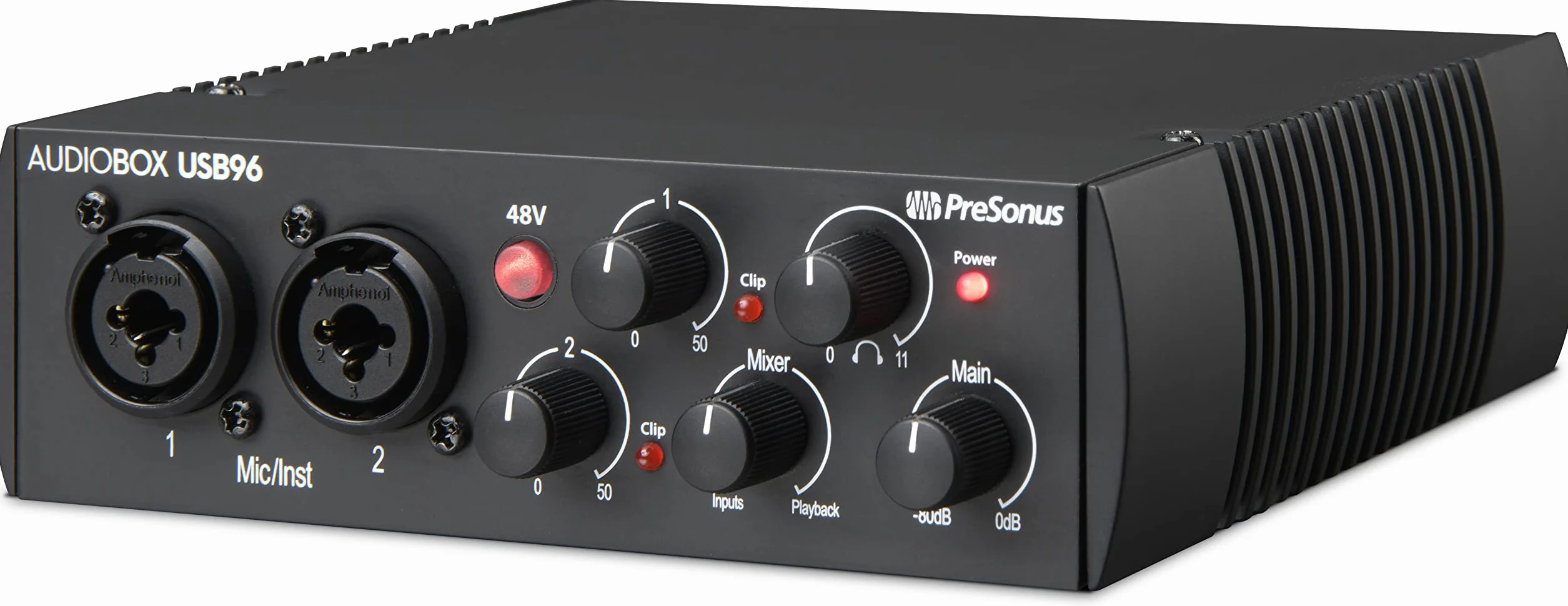 PreSonus AudioBox USB 96 - Interfaccia Audio 25° Anniversario, 24-Bit/96kHz, 2 Ingressi Combo, Preamplificatori di Alta Qualità, Compatibile Mac/Windows, con Pacchetto Software