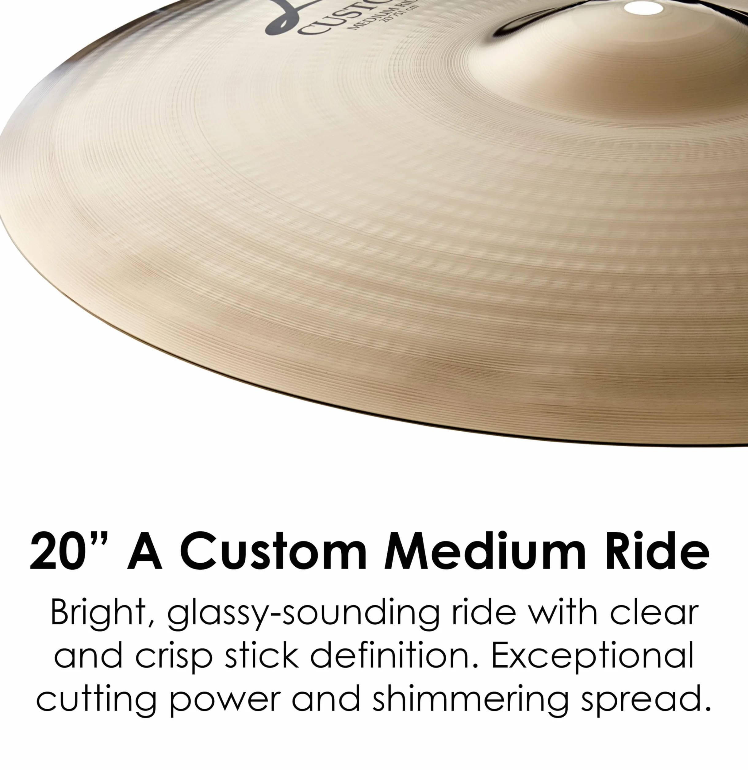 Zildjian A20519 Medium Ride Brilliant Finish Piatto 20"
