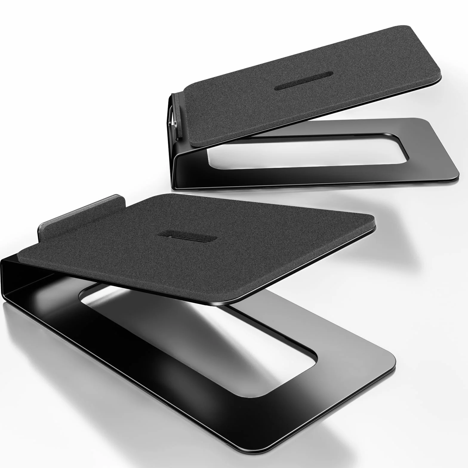 Supporti Altoparlanti PUTORSEN con Ammortizzatori | Portata 10 kg | Inclinazione 16° | Altezza 7,5-10 cm | Per PC e Studio (Coppia)