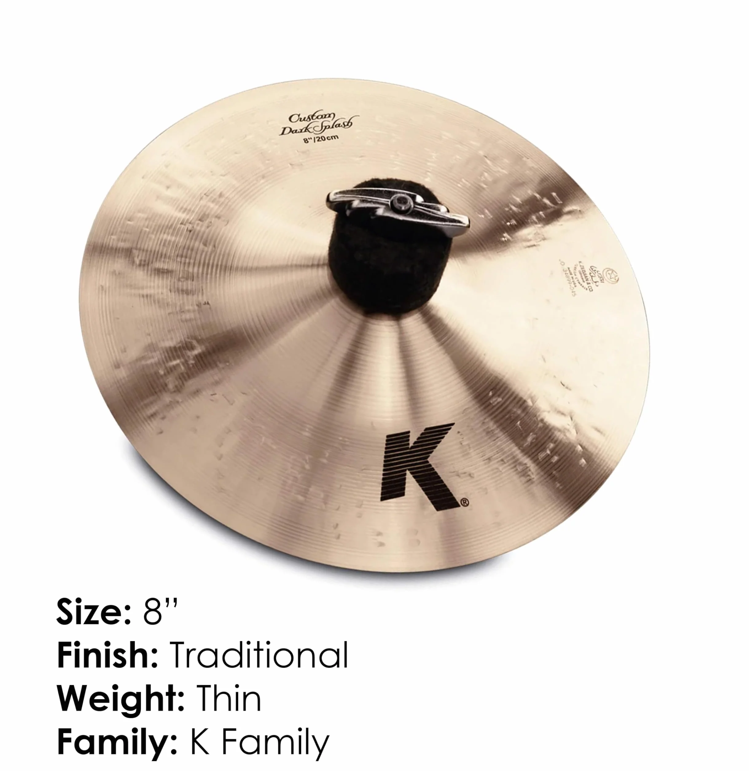 Zildjian K0930 Custom Dark Splash 8"