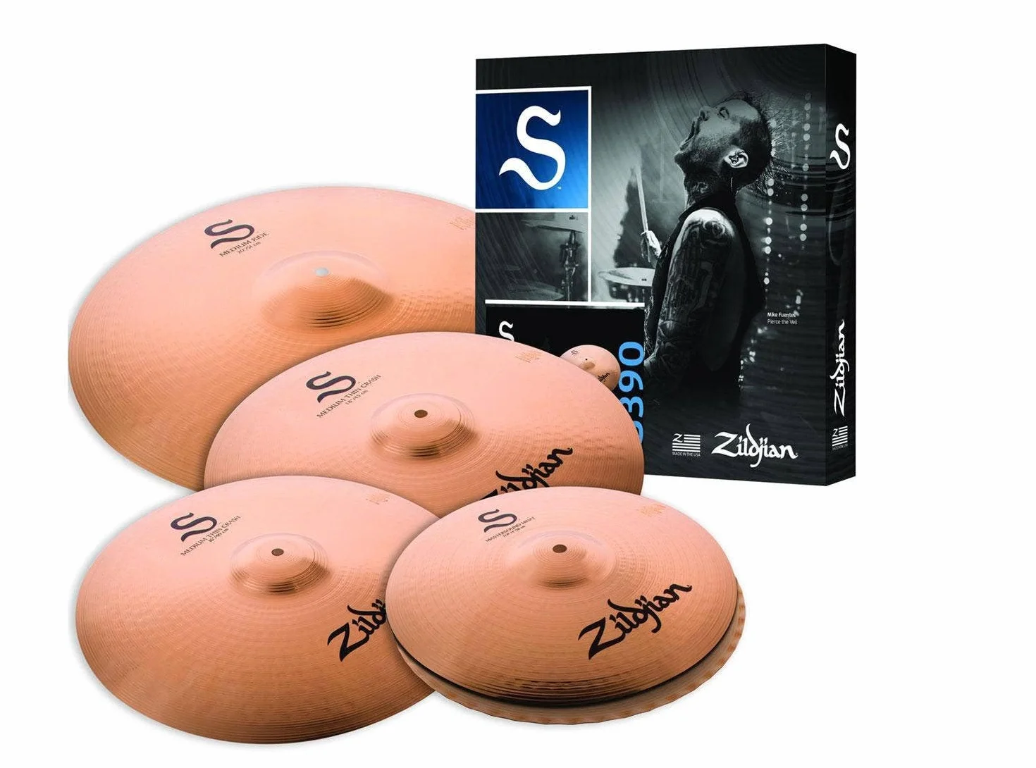 Zildjian S390 S Family Series, Confezione da 4 pezzi
