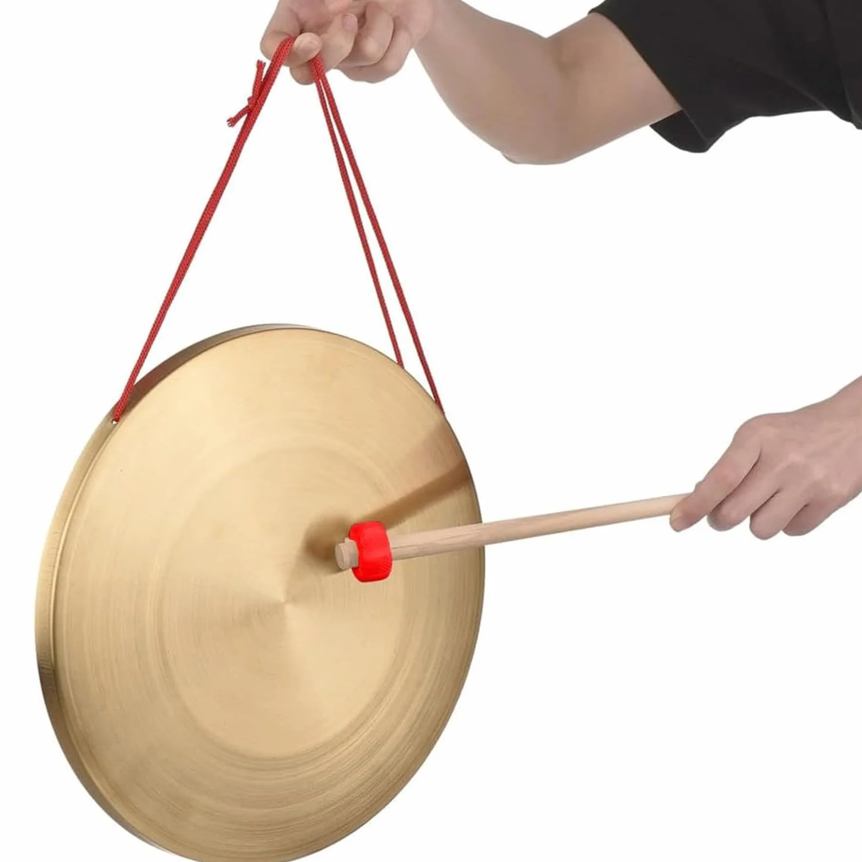 Cappello per Gong Fatto a Mano, Adatto per Opera, Strumenti a percussione e Uso Quotidiano (Gong e Martello per Gong),50CM
