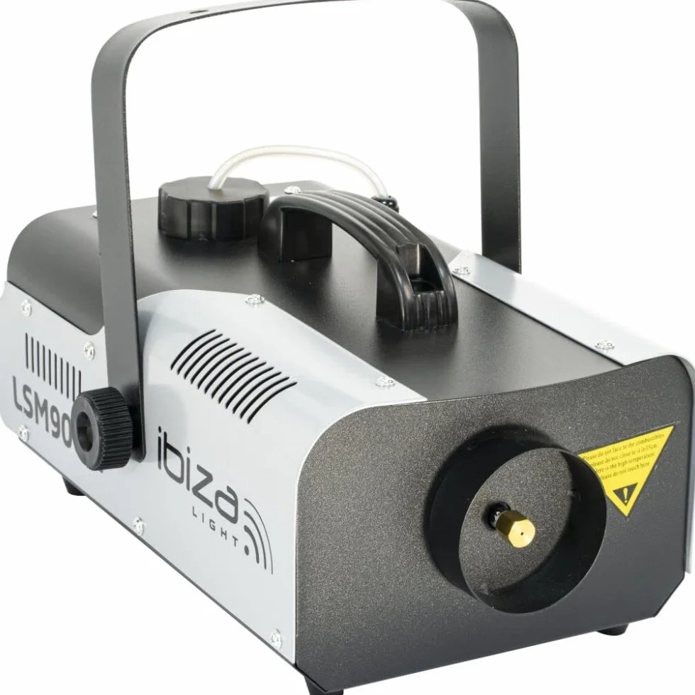 Ibiza - LSM900W - Macchina della nebbia da 900W con telecomando - Nero e grigio