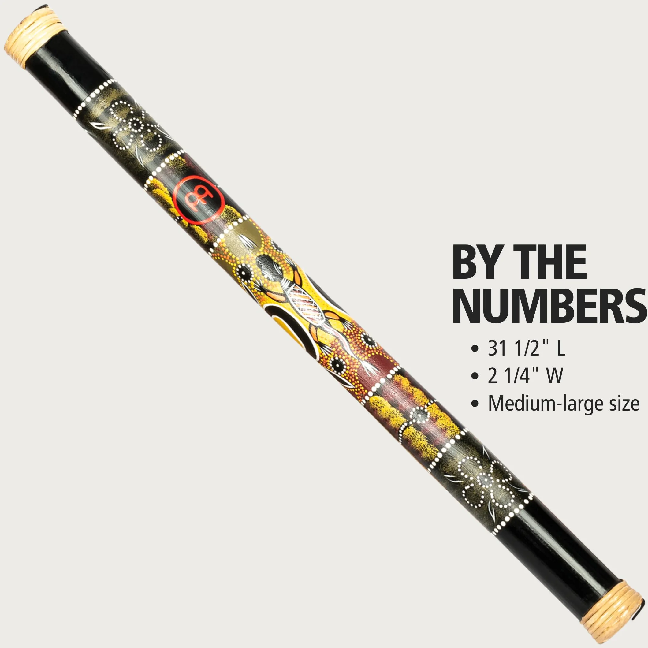 Meinl Percussion rs1bk di M/L 80 cm, 31.5 pollici, in bambù Rain Stick Nero