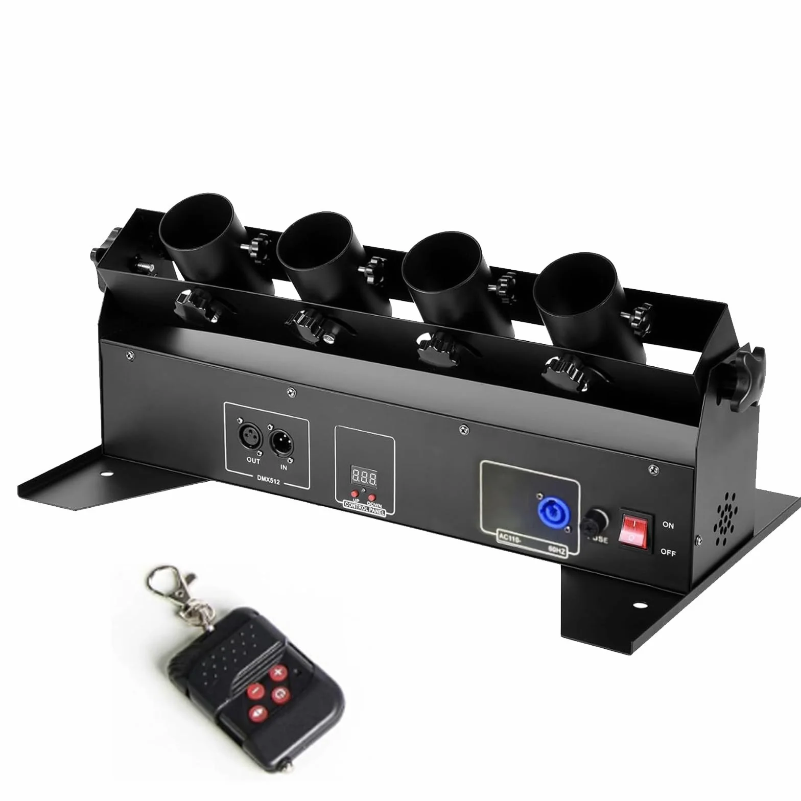 Macchina Lancia Coriandoli - Macchina per Effetti Coriandoli a 4 Teste, Macchina Elettrica per Cannone Coriandoli Con Dmx512 E Telecomando per Matrimoni, Spettacoli in Discoteca, Club, Palco