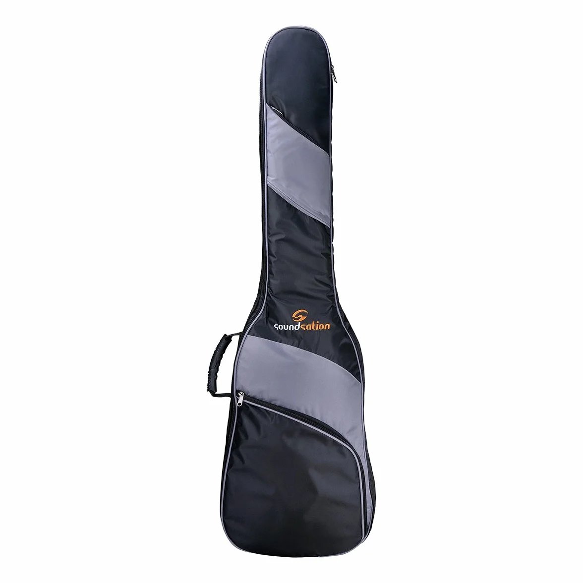 Soundsation PGB-10 EB - Custodia per basso elettrico, 123 x 36 x 9 cm, colore: Nero/Grigio