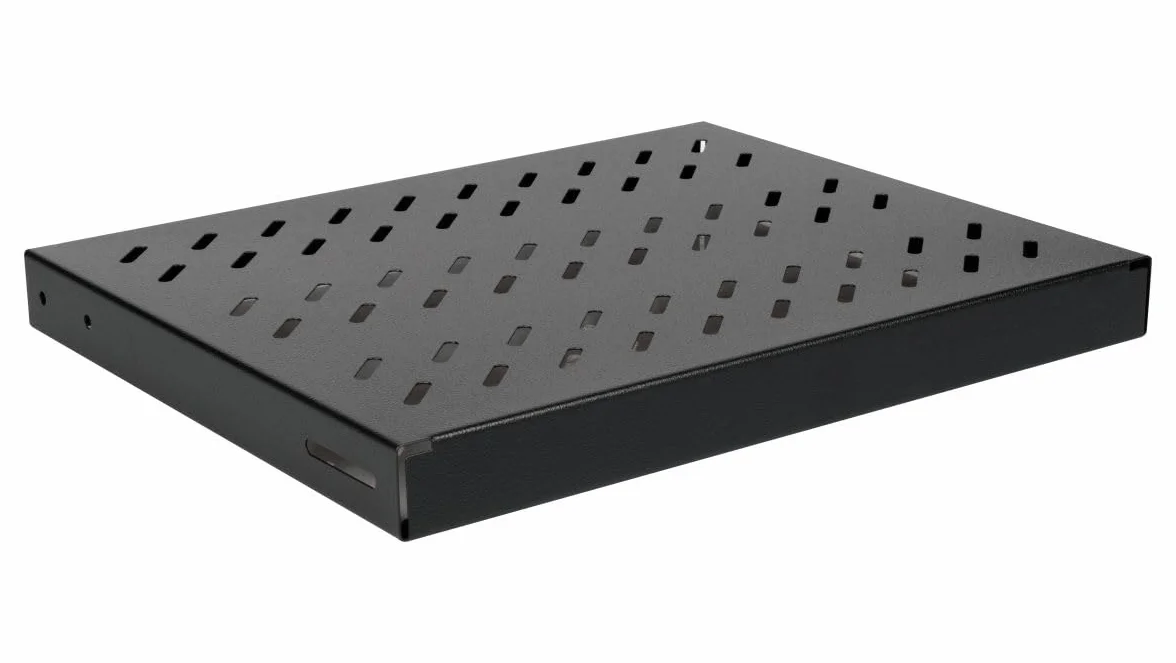 Equip Mensola variabile 19", 1U, 350 mm, Nero