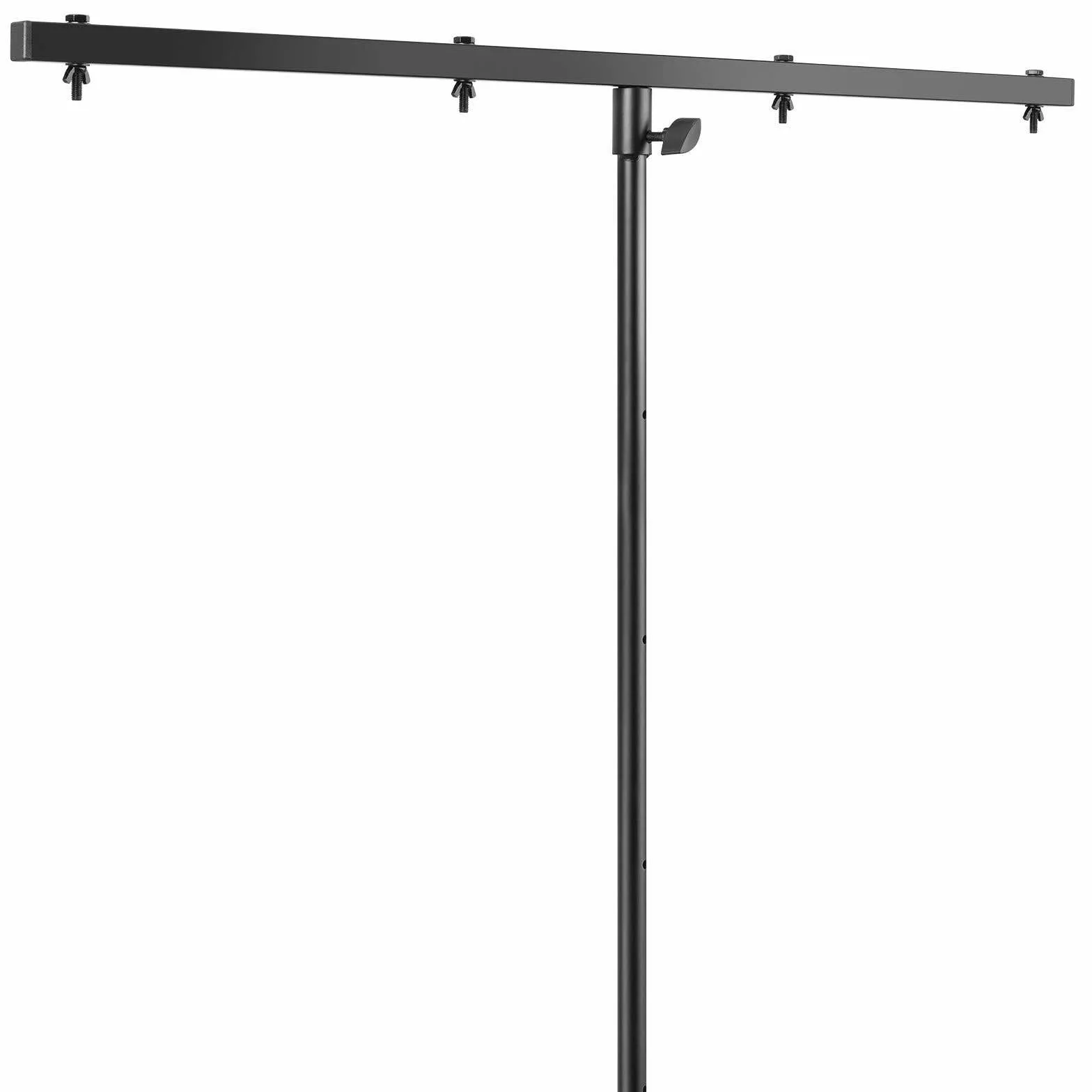 Beamz LS25T - Treppiede Luce DJ con Asta T, Regolabile in Altezza 120-275 cm, 25 kg, Nero, Metallo, Caucciù
